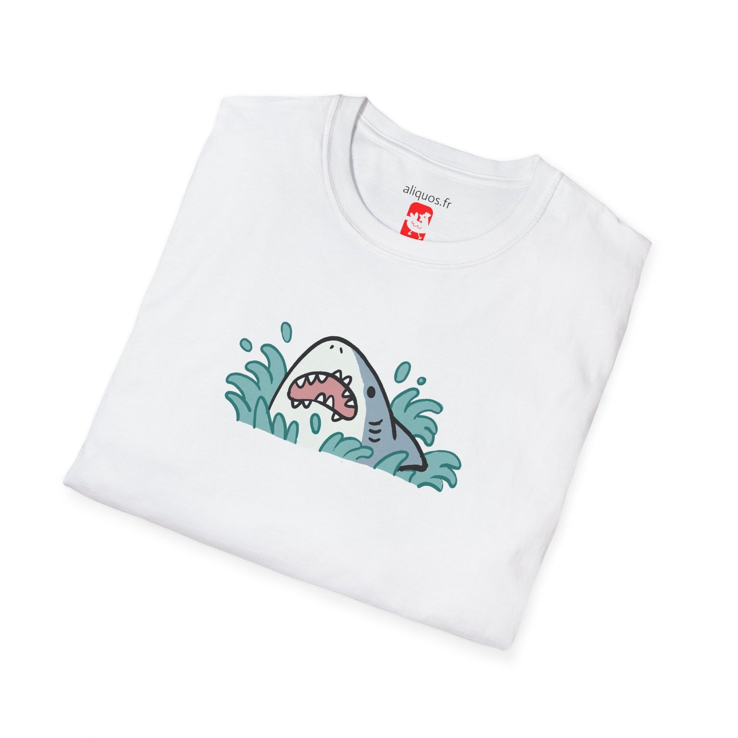 T-shirt unisexe - Surprise Shark - Aliquos