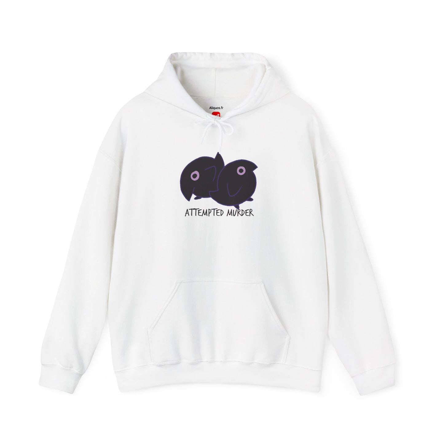 Unisex Hooded Sweatshirt - Attempted Murder Design - ALIQUOS