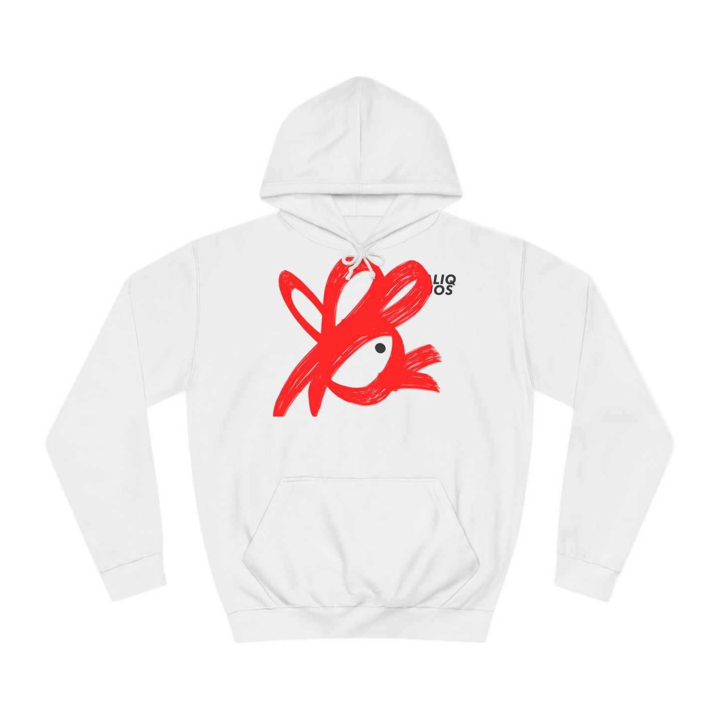Unisex College Hoodie Painted Chicken - ALIQUOS