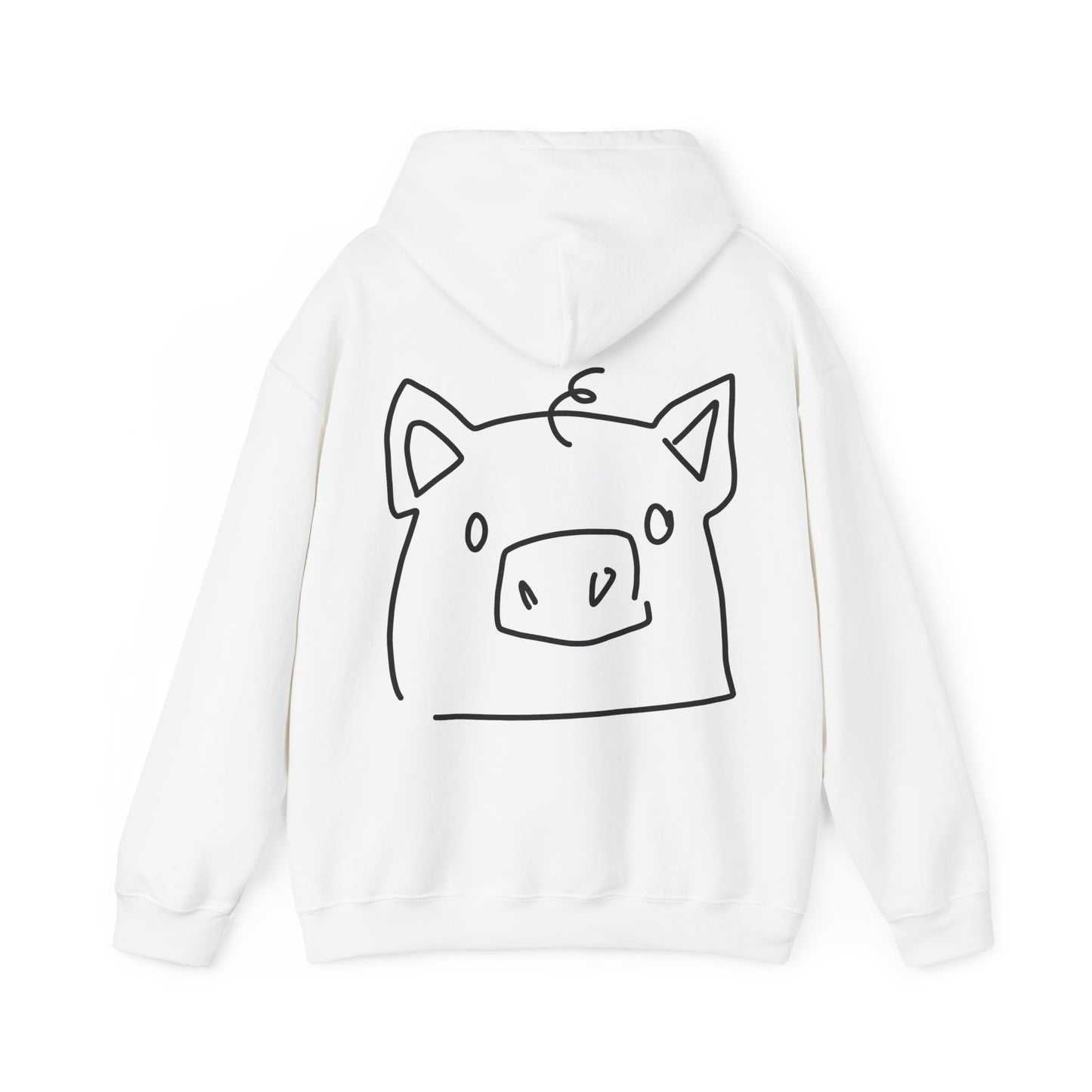 Piggy Face Unisex Hooded Sweatshirt - ALIQUOS