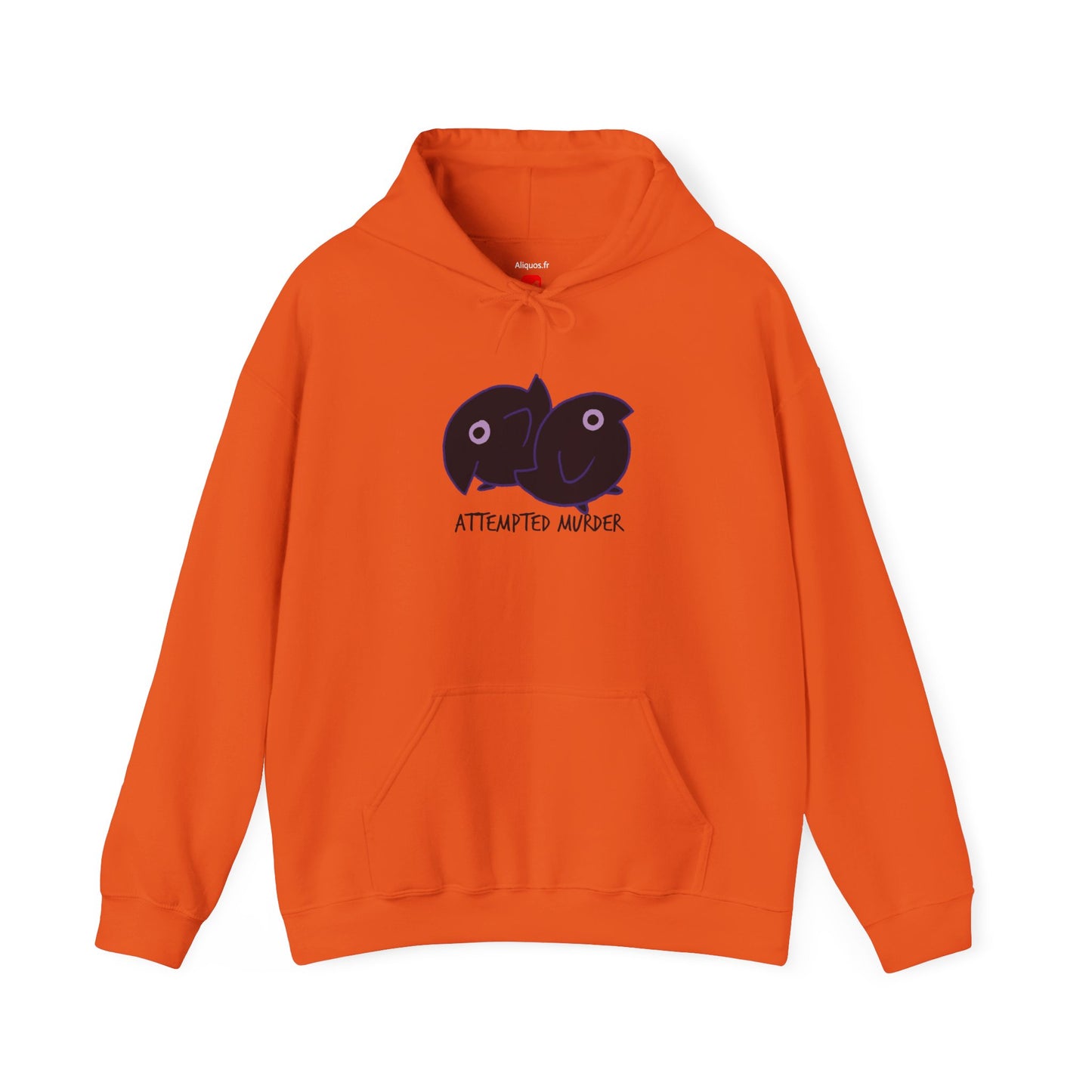 Unisex Hooded Sweatshirt - Attempted Murder Design - ALIQUOS