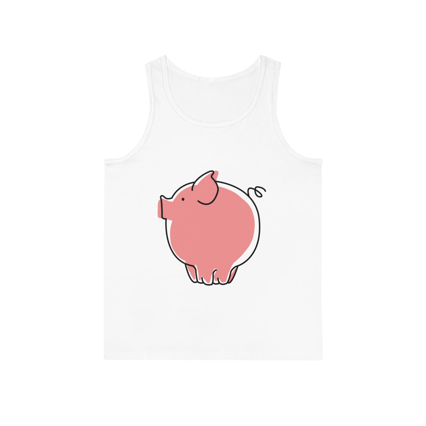 Pudgy Piggy Unisex Softstyle Tank Top - ALIQUOS