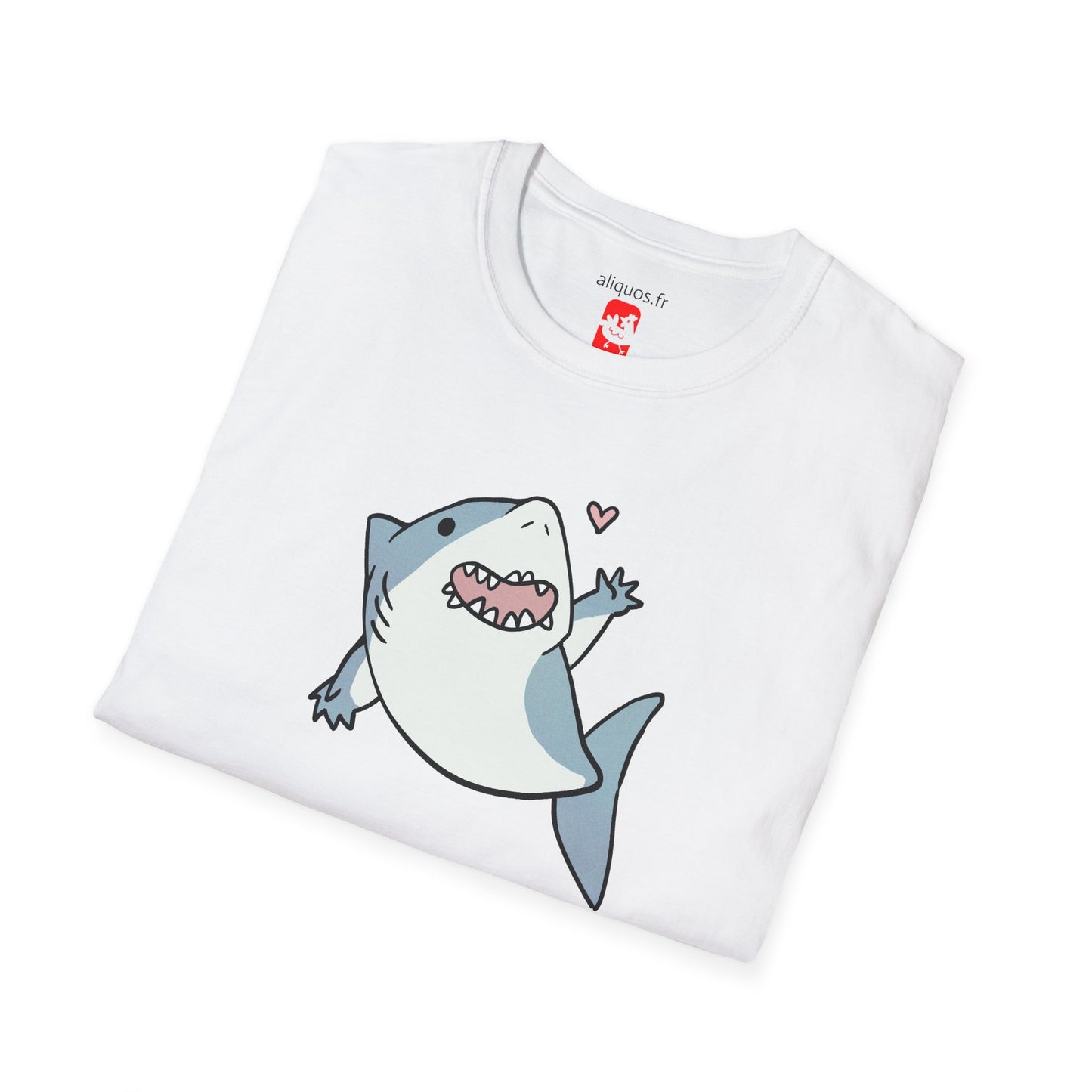 Unisex T-Shirt - Cute Little Shark Wave - Aliquos