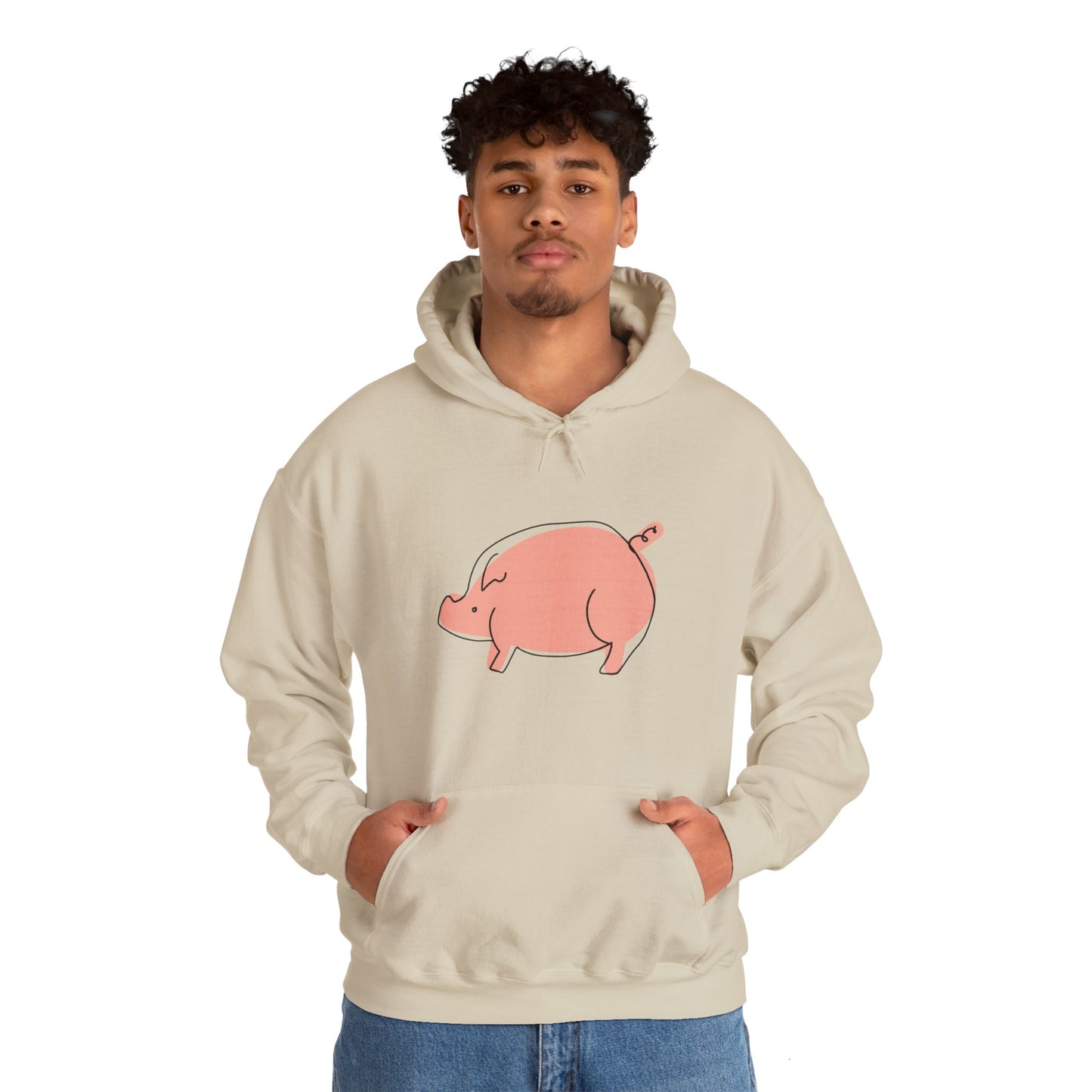 Chubby Piggy Unisex Hooded Sweatshirt - ALIQUOS