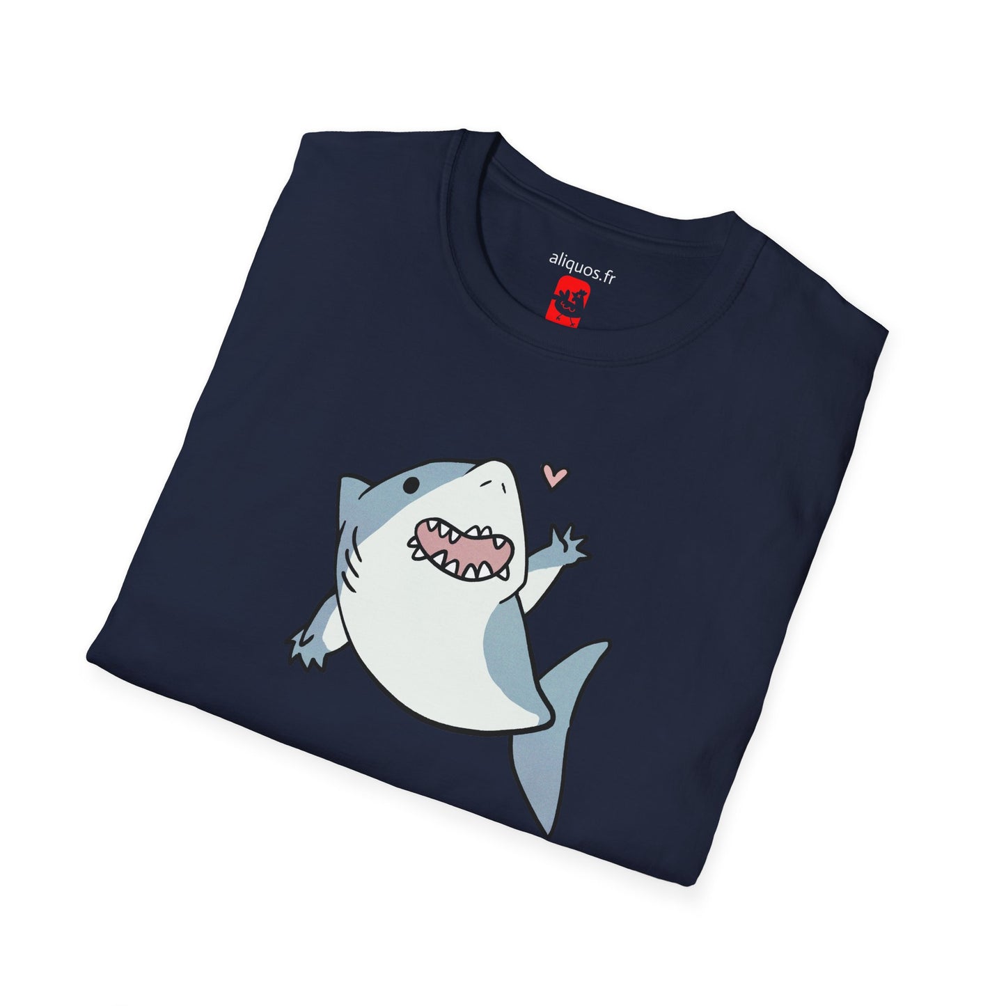 Unisex T-Shirt - Cute Little Shark Wave - Aliquos
