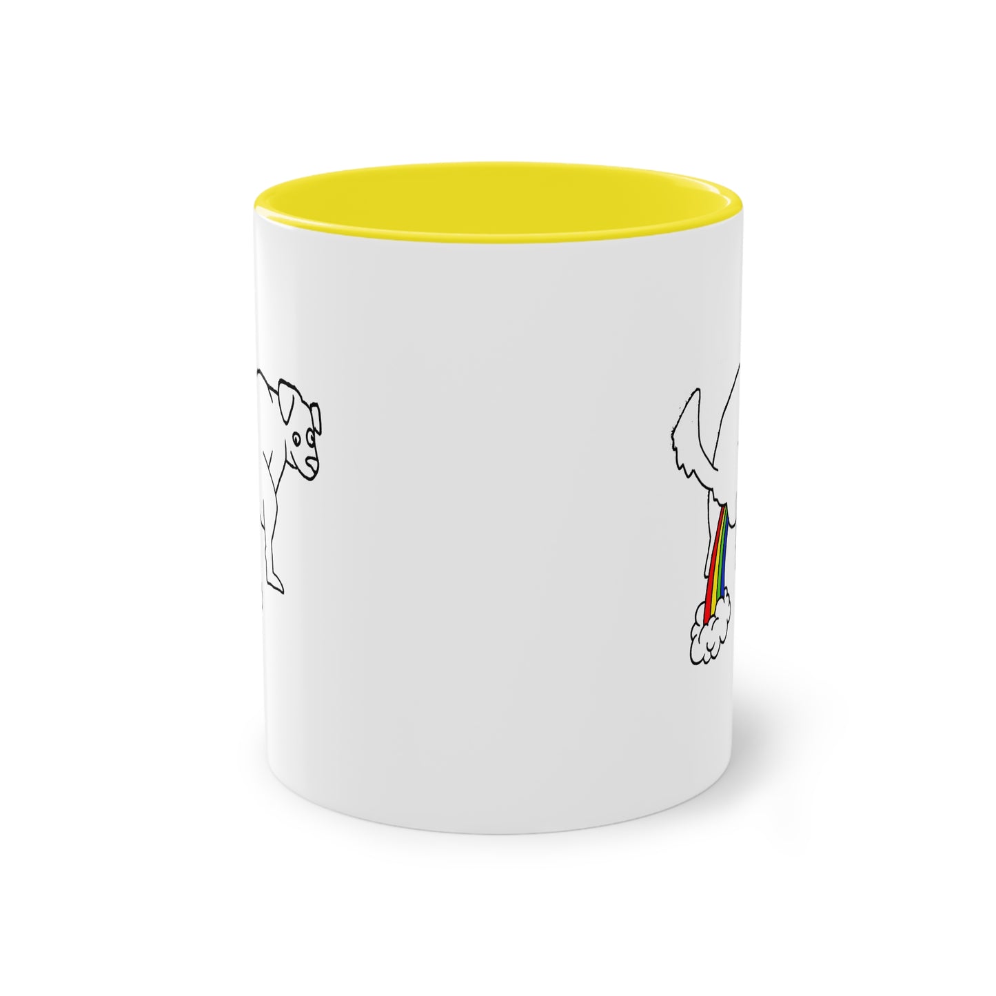 Two Tone Mug - Doggy Rainbow Factory - ALIQUOS