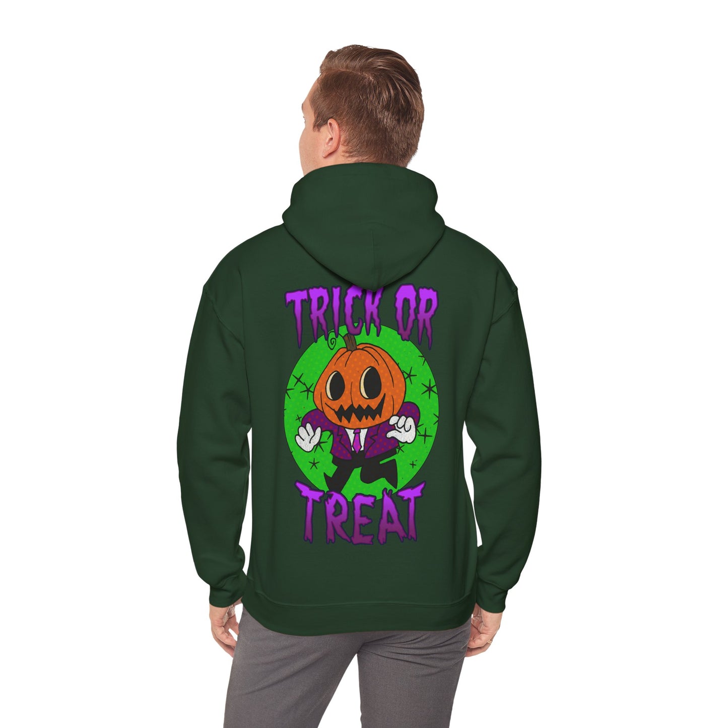 Unisex Hooded Sweatshirt - Halloween Jack O' Lantern - ALIQUOS