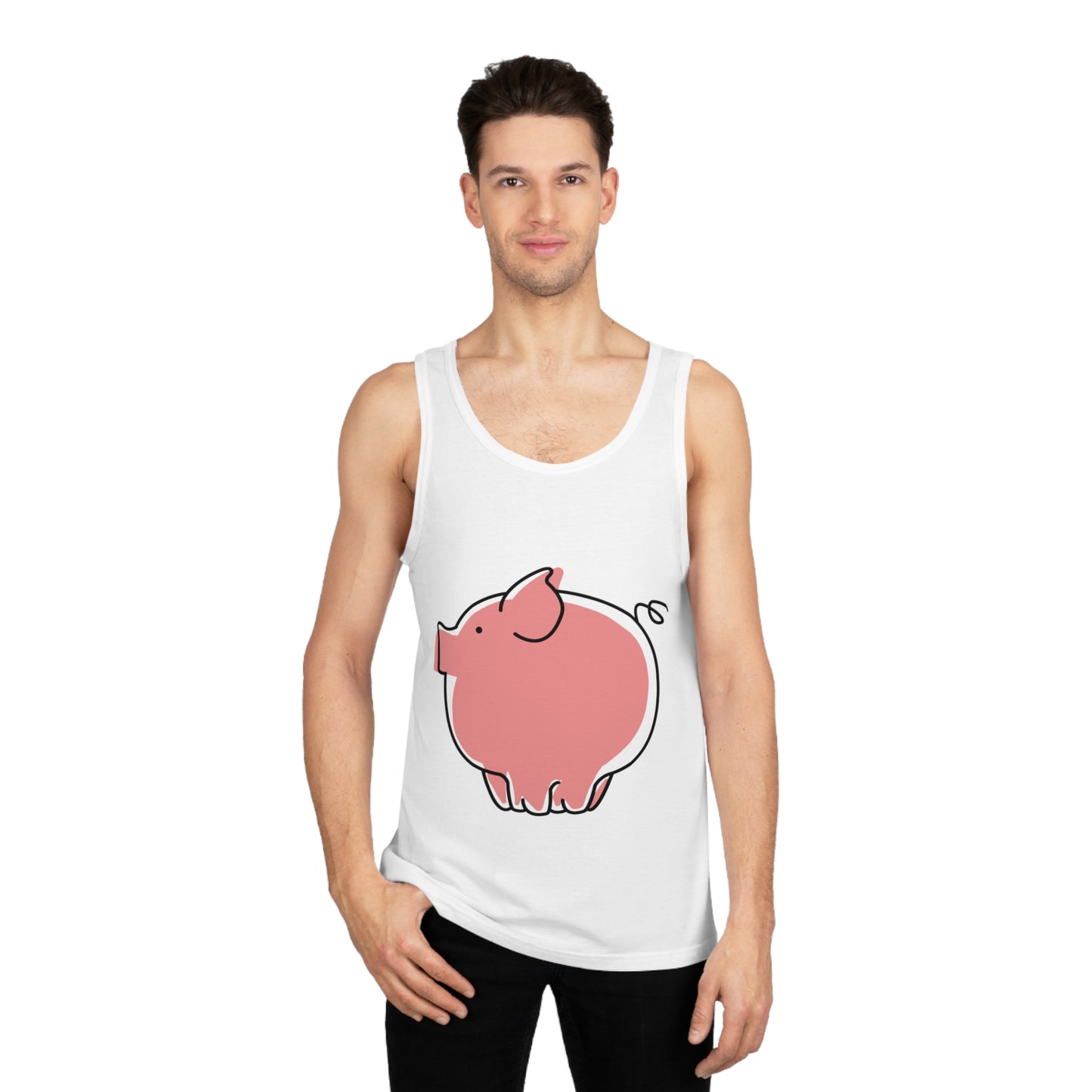 Pudgy Piggy Unisex Softstyle Tank Top - ALIQUOS