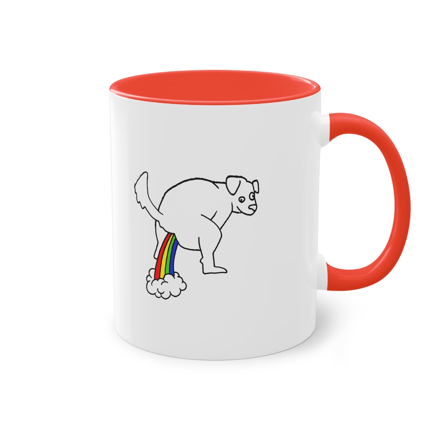 Two Tone Mug - Doggy Rainbow Factory - ALIQUOS
