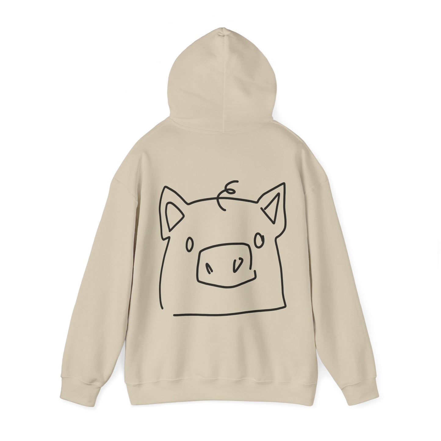 Piggy Face Unisex Hooded Sweatshirt - ALIQUOS