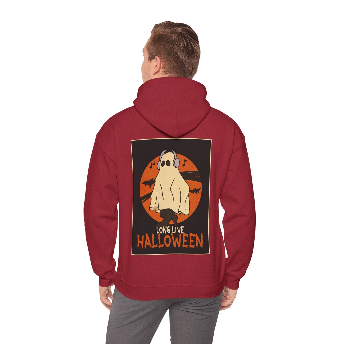Sweat à capuche unisexe - Motif « Fantôme musical »