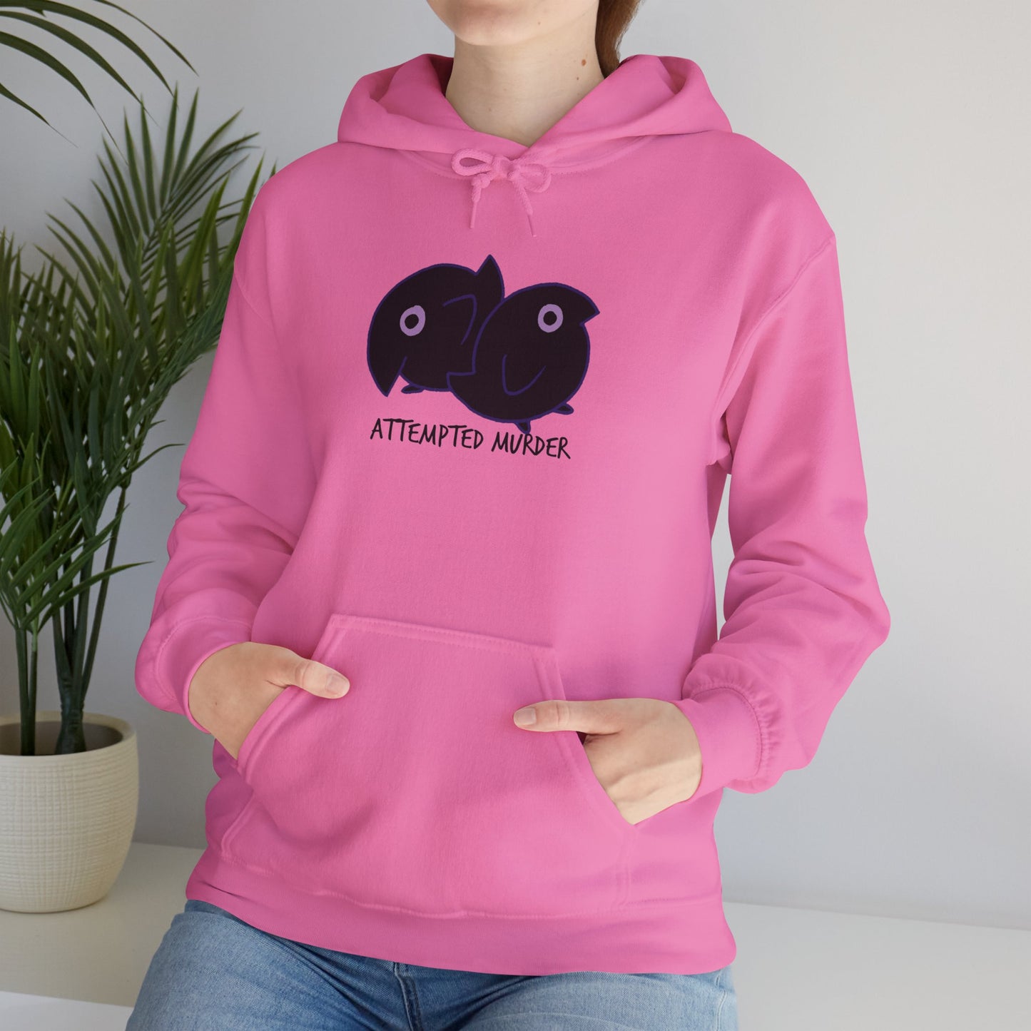 Unisex Hooded Sweatshirt - Attempted Murder Design - ALIQUOS