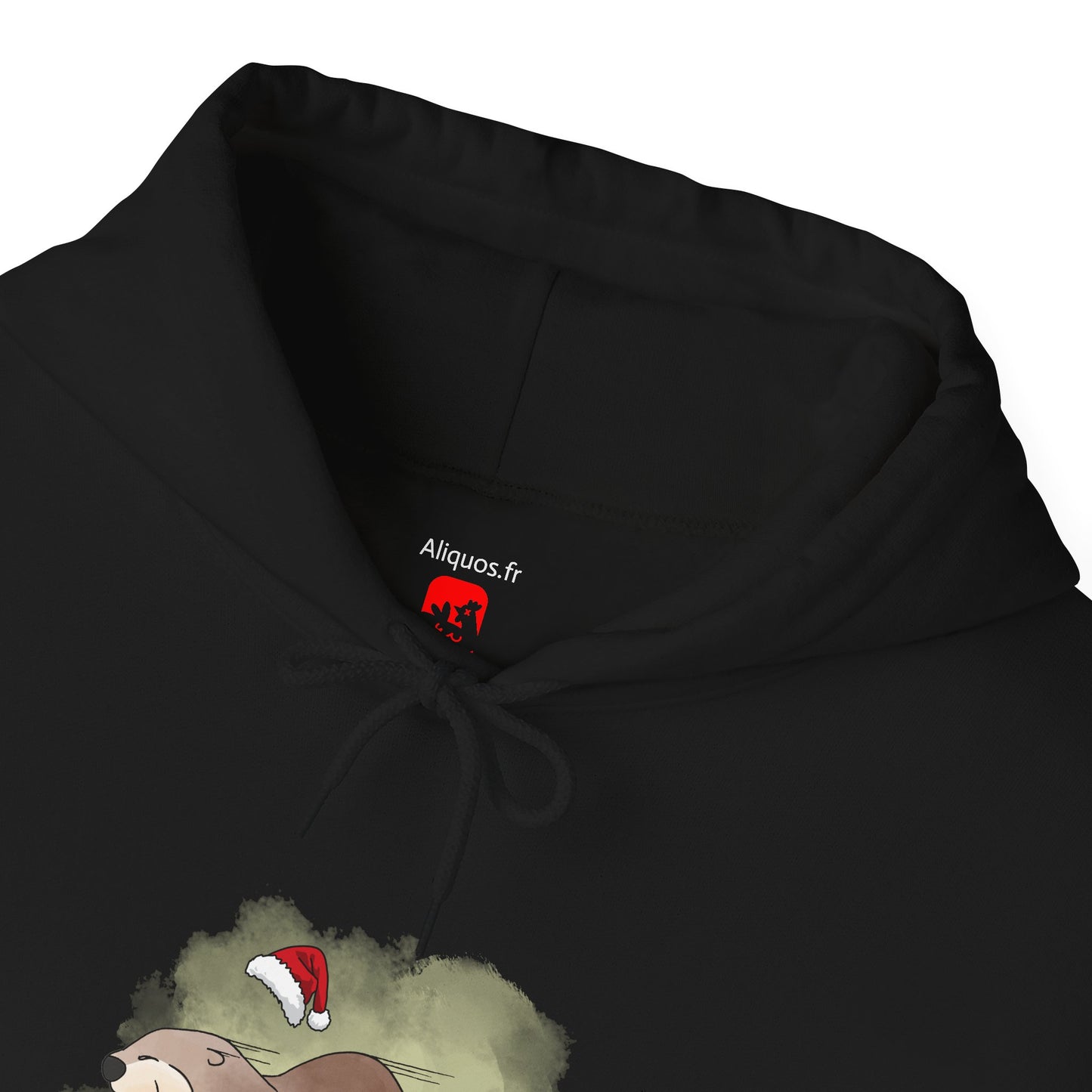 Sweat à capuche unisexe - Loutre de Noël 17