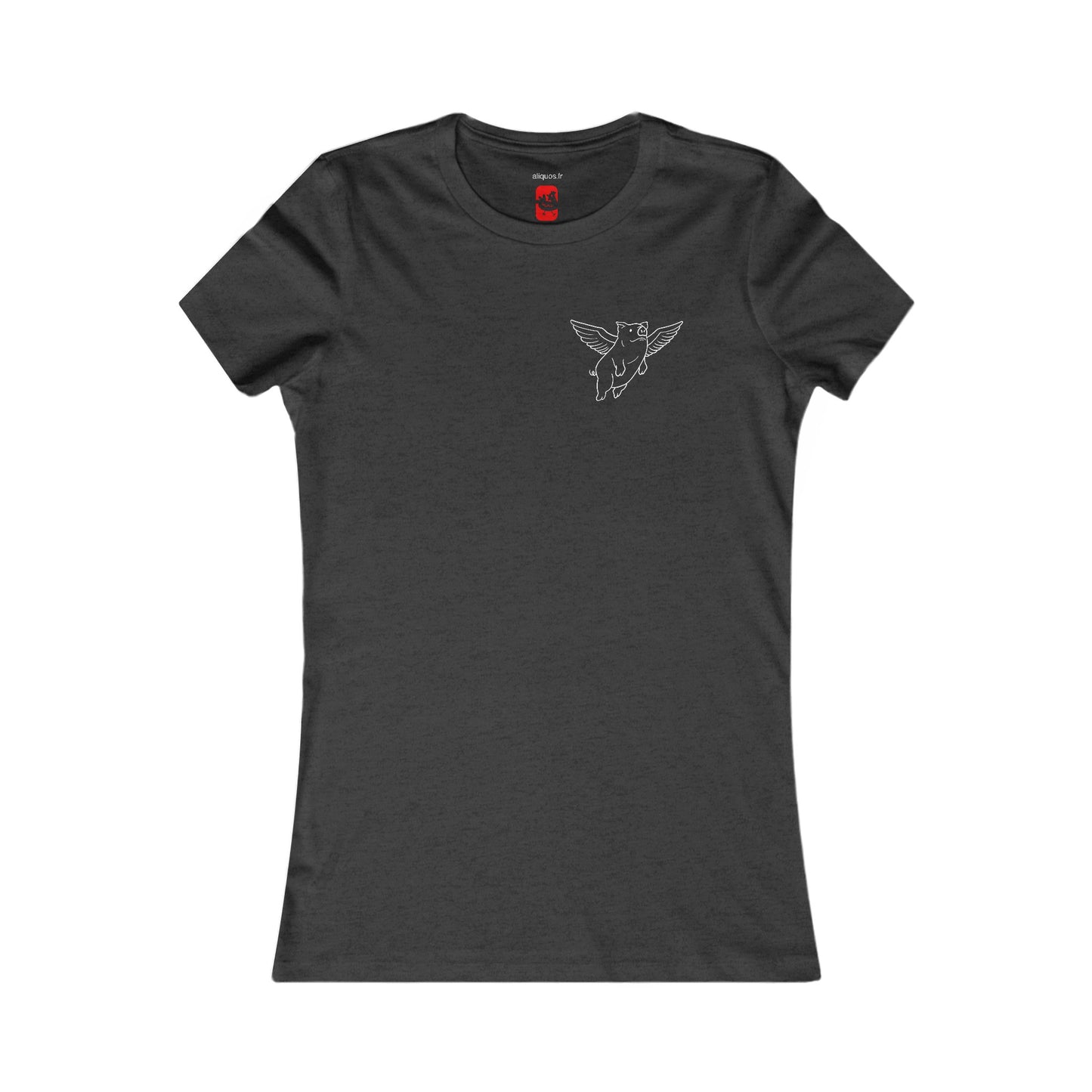Flying Piggy Women's fitted Tee - ALIQUOS