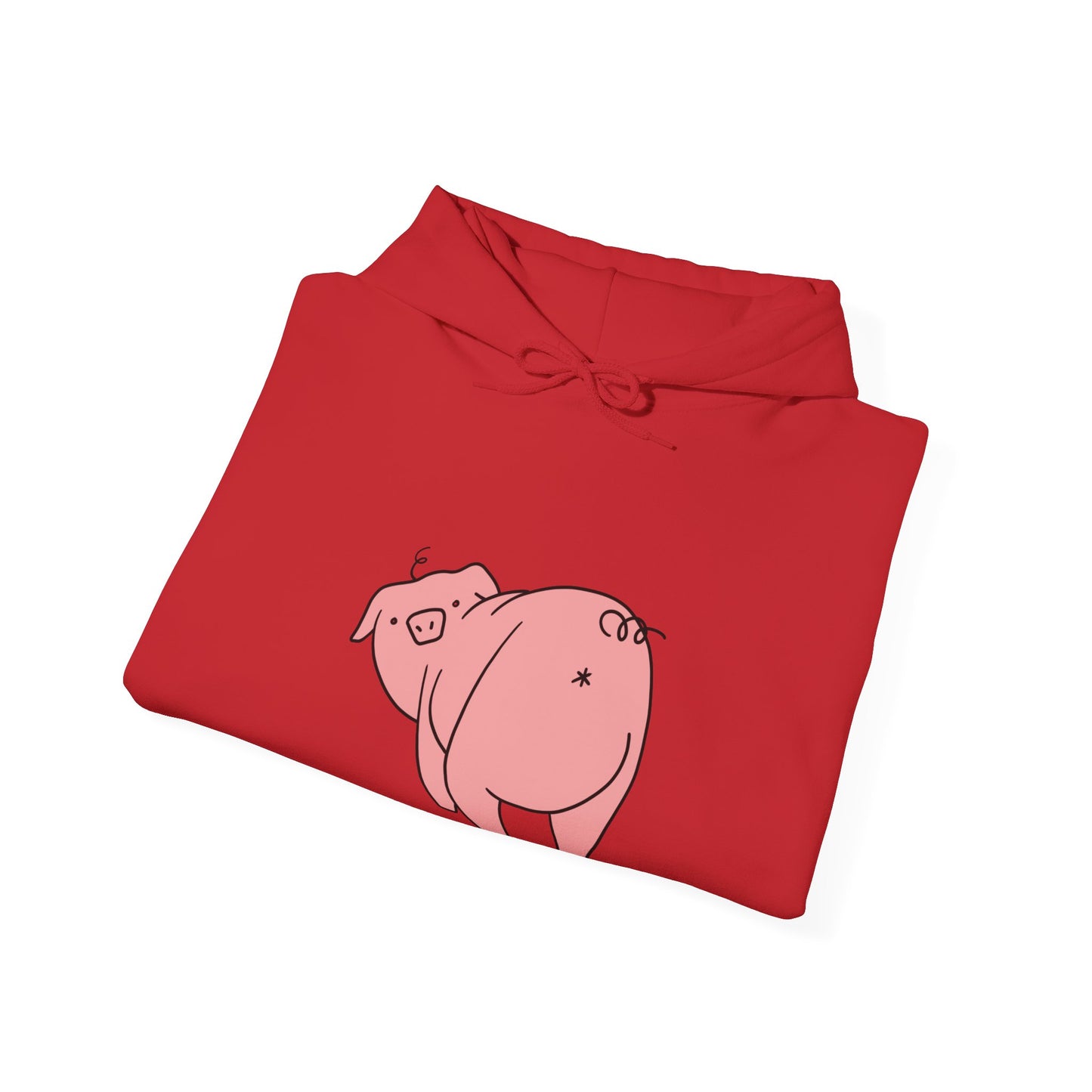 Piggy Rear Unisex Hooded Sweatshirt - ALIQUOS