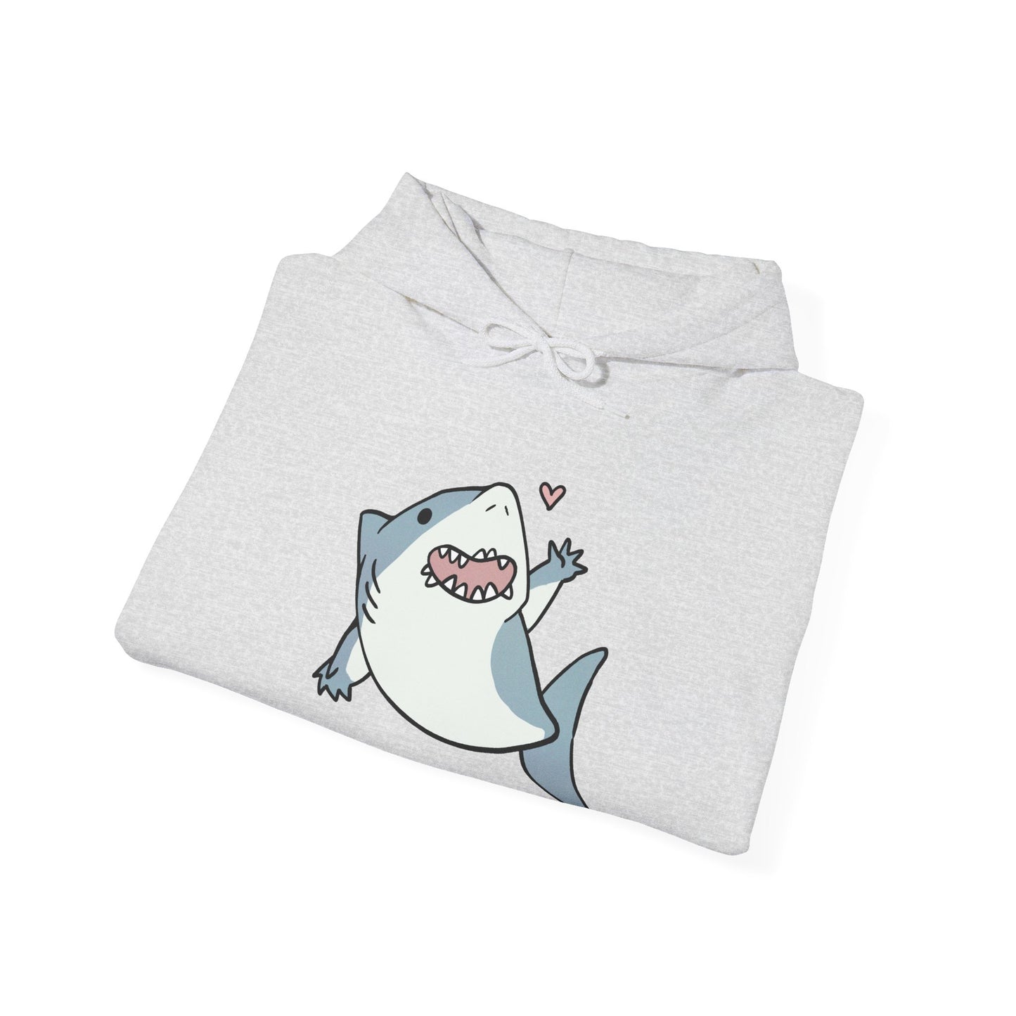 Unisex Hooded Sweatshirt - Cute Shark Wave - Aliquos