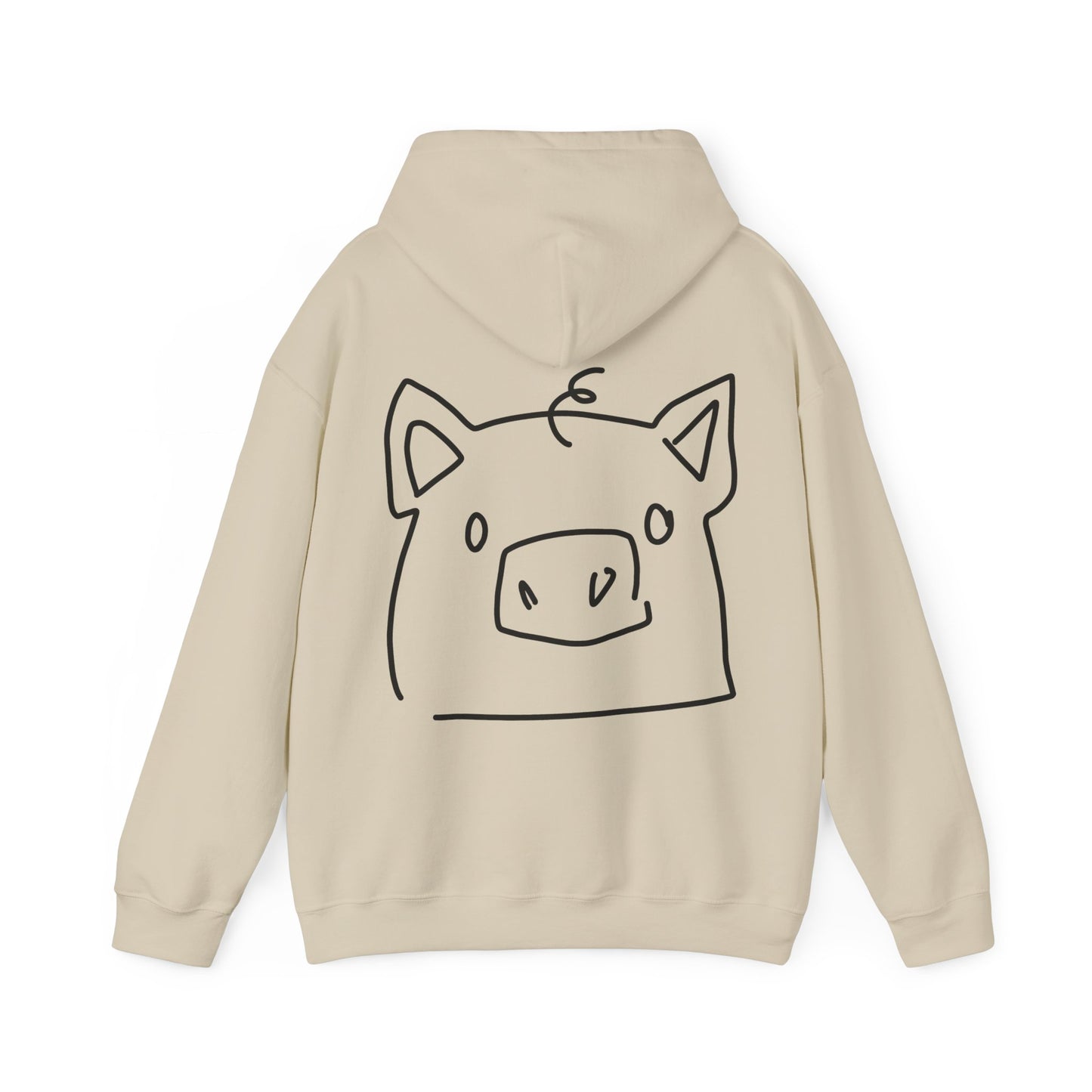 Piggy Face Unisex Hooded Sweatshirt - ALIQUOS