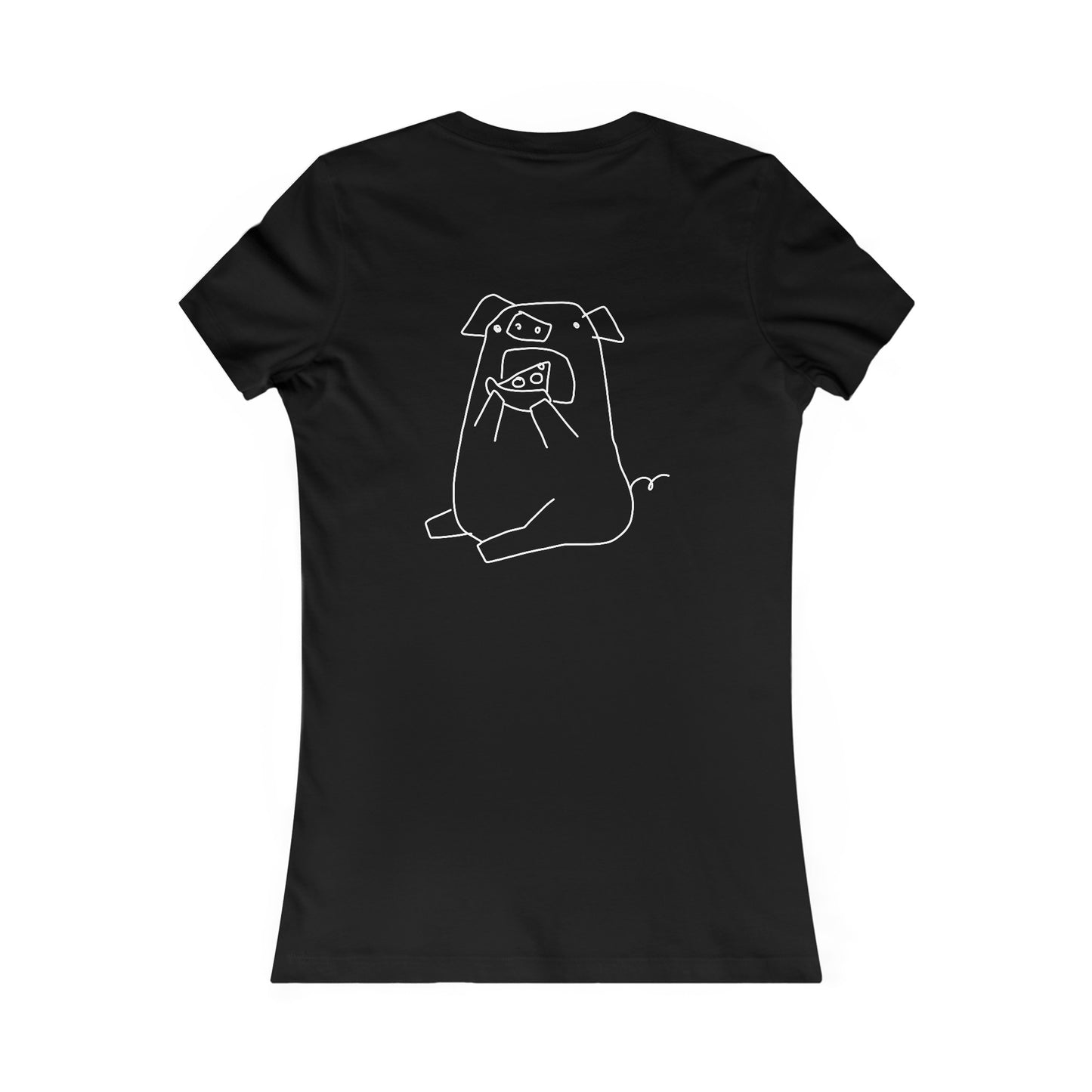 Pizza Piggy Women's fitted Tee - ALIQUOS