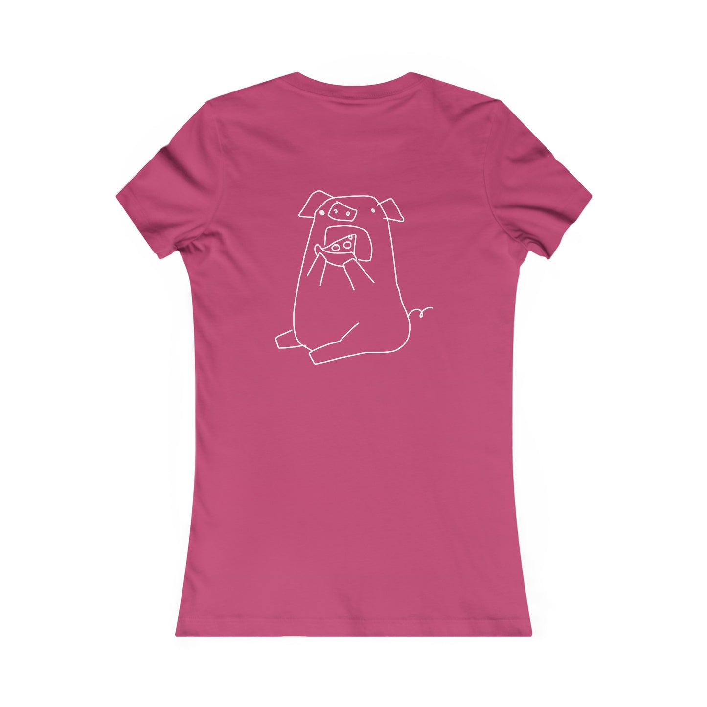 Pizza Piggy Women's fitted Tee - ALIQUOS
