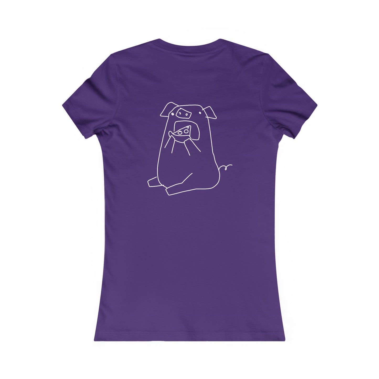 Pizza Piggy Women's fitted Tee - ALIQUOS