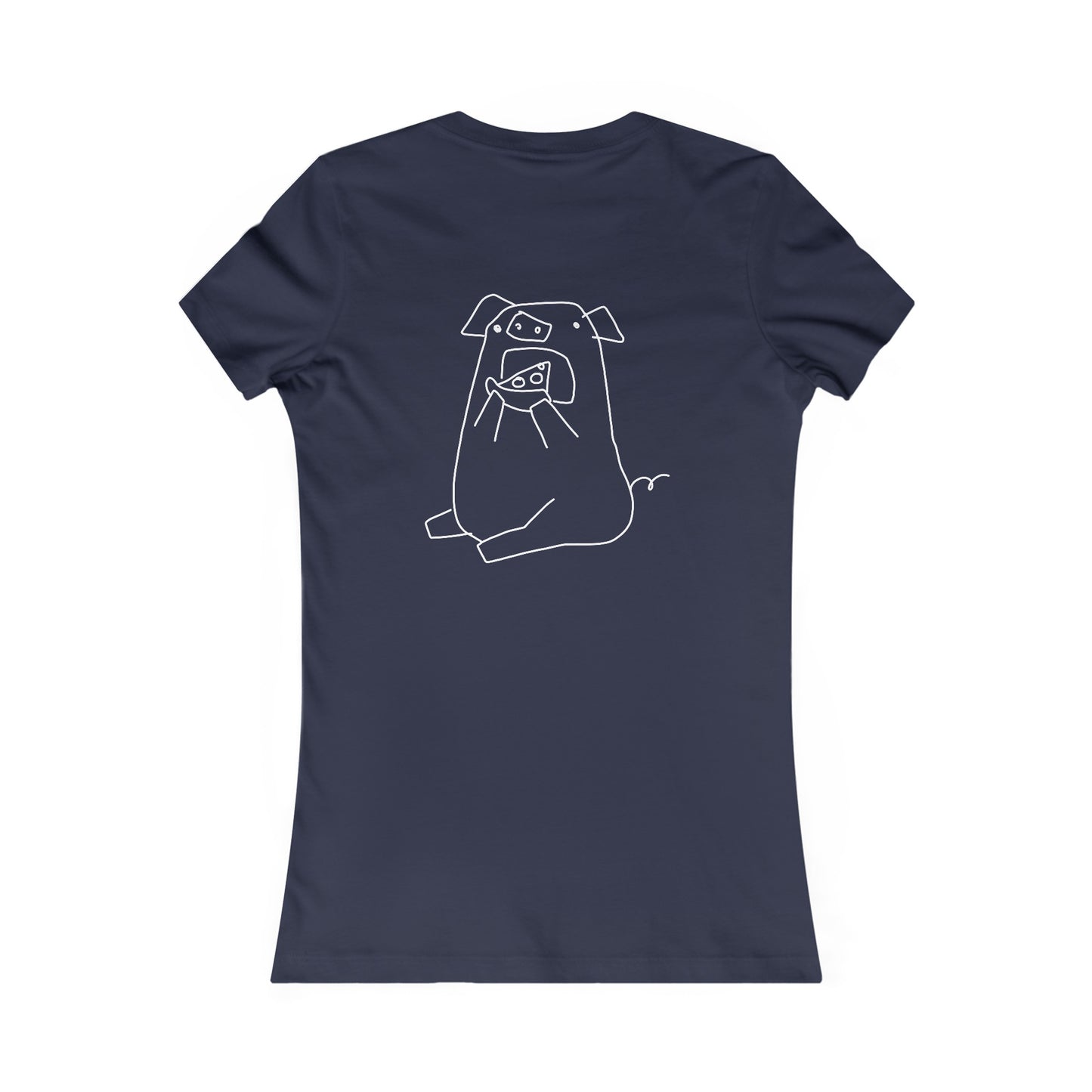 Pizza Piggy Women's fitted Tee - ALIQUOS