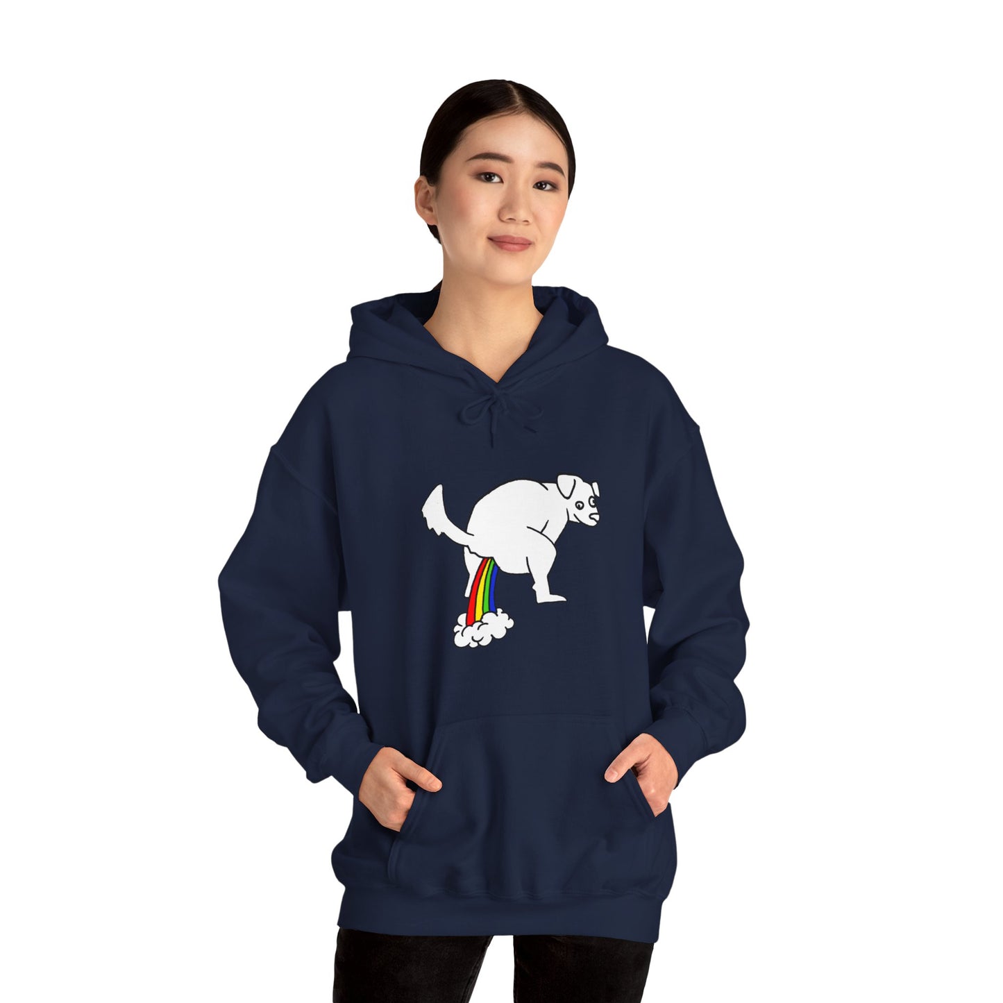Unisex Hooded Sweatshirt - Doggy Rainbow Factory - ALIQUOS