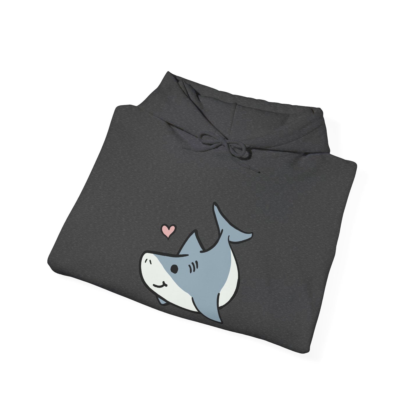 Sweat à capuche unisexe - Love Shark - Aliquos 
