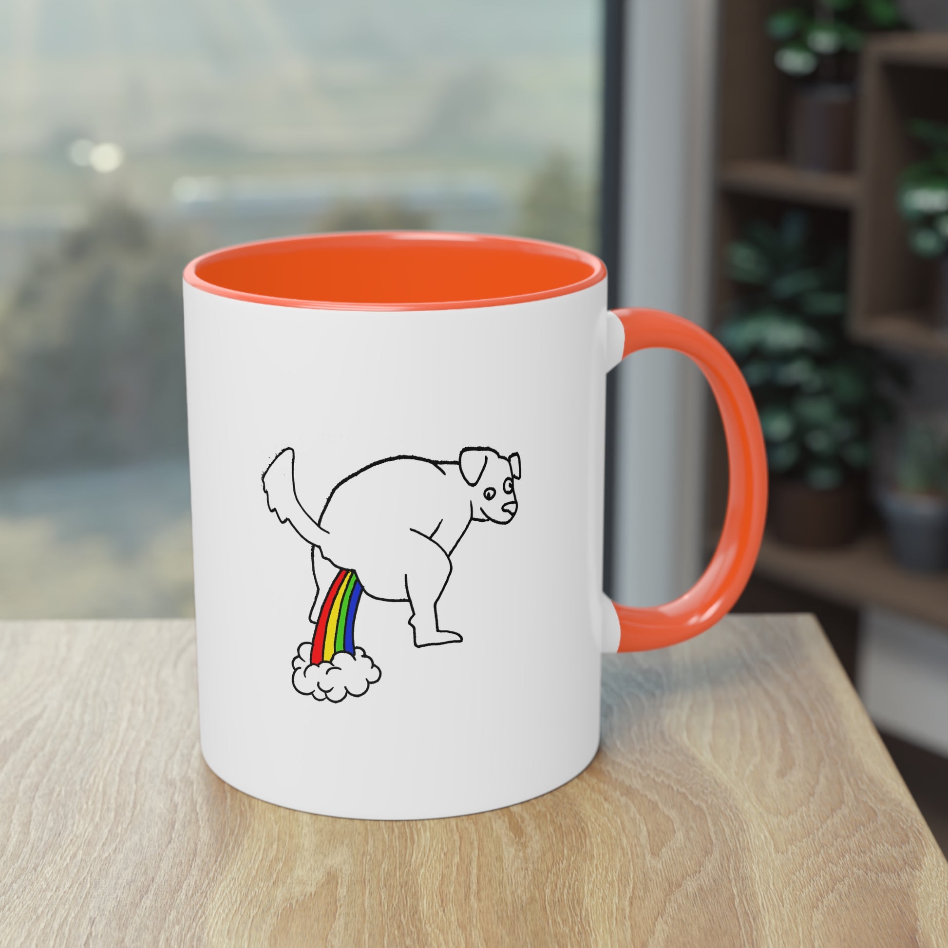Two Tone Mug - Doggy Rainbow Factory - ALIQUOS