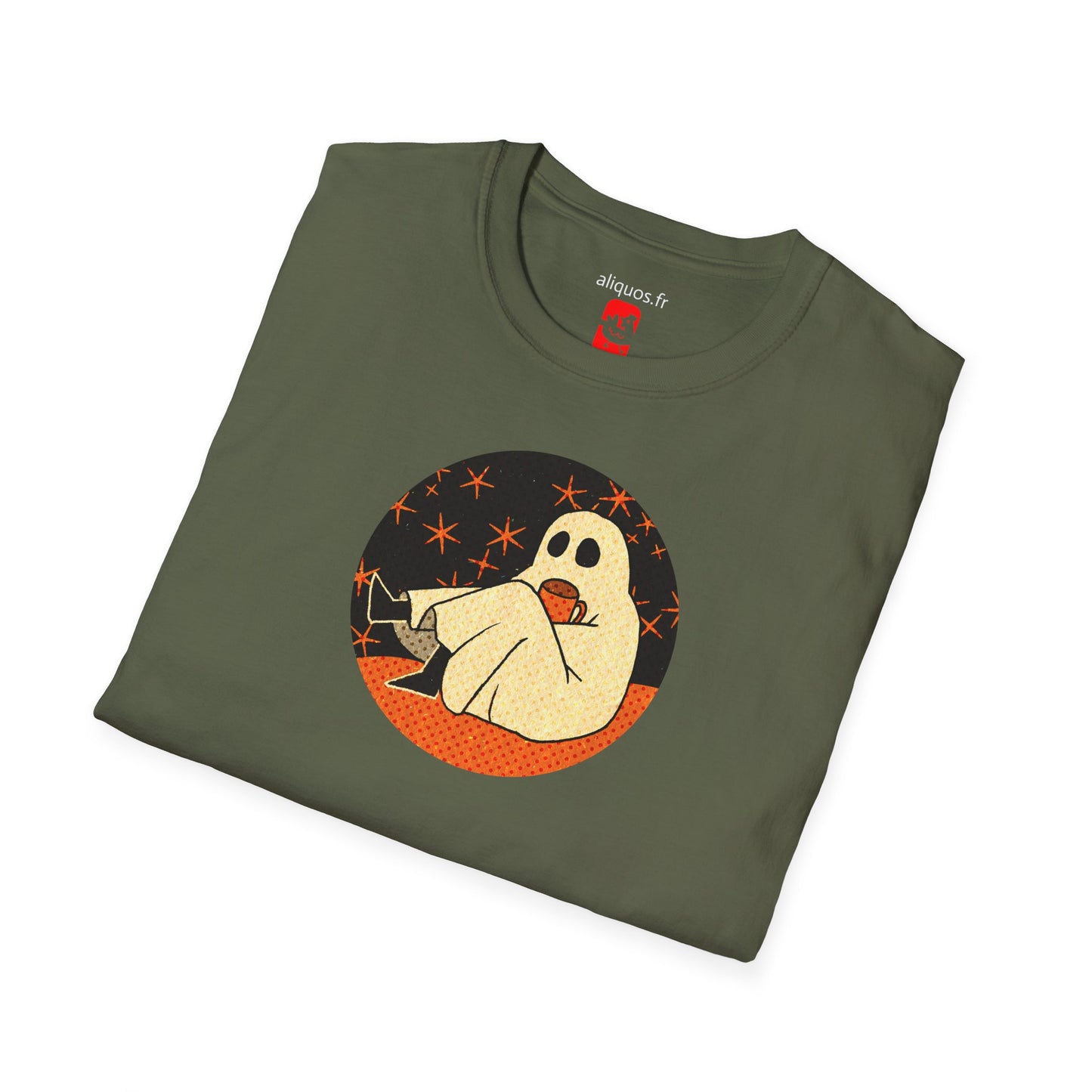 Unisex T-Shirt - 'Moonlit Coffee' Design