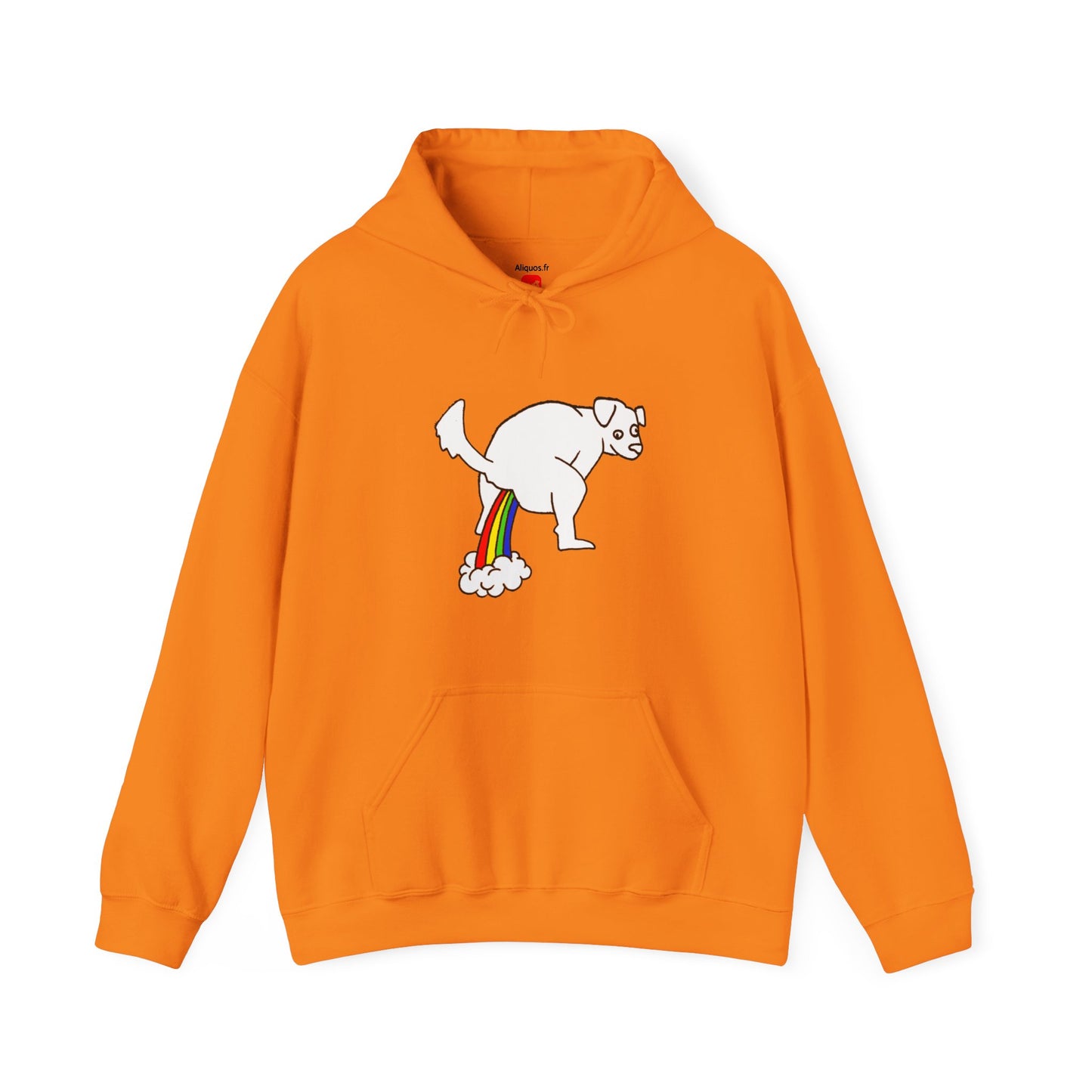 Unisex Hooded Sweatshirt -  Doggy Rainbow Factory - ALIQUOS