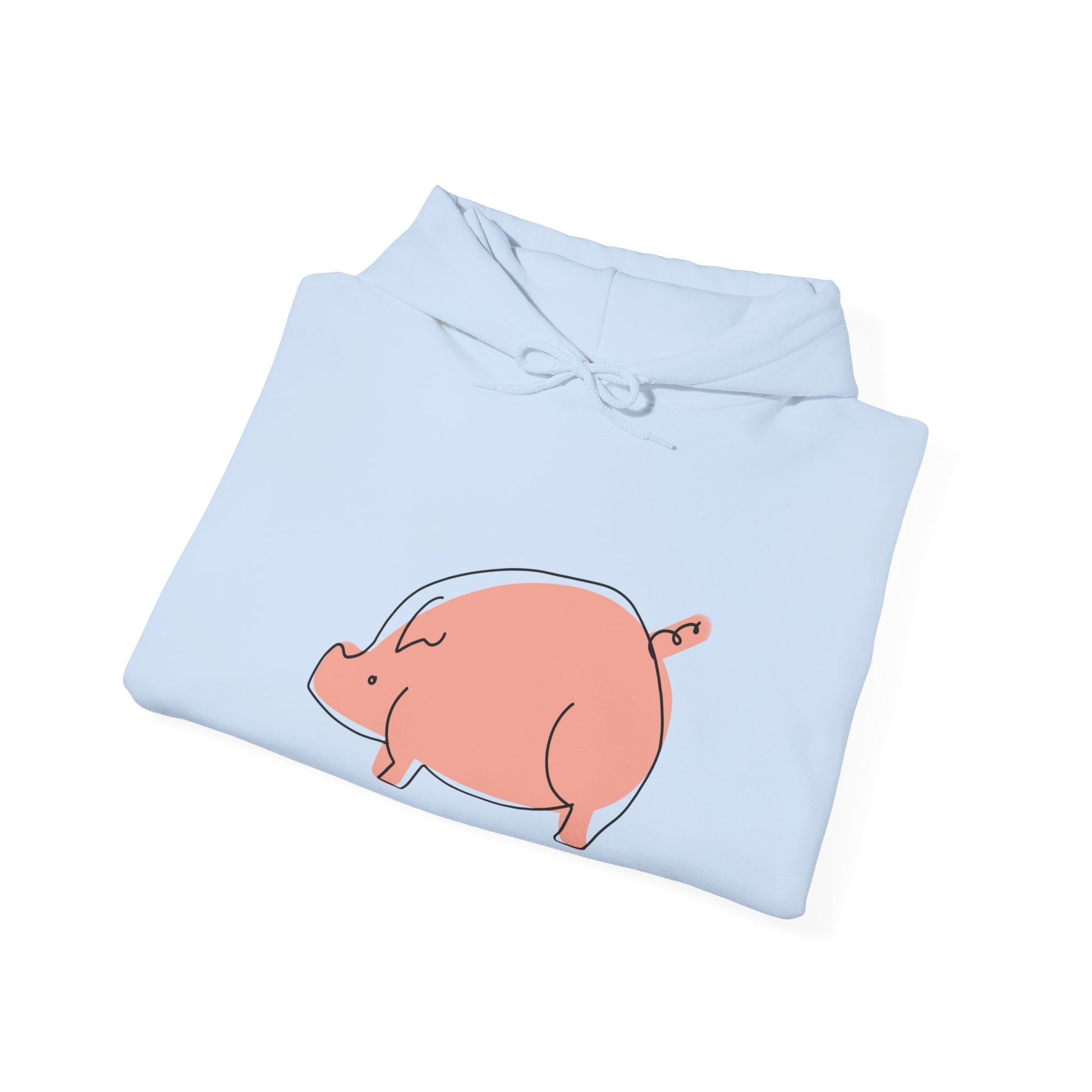 Chubby Piggy Unisex Hooded Sweatshirt - ALIQUOS