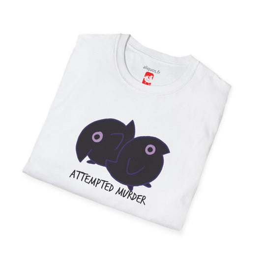 Unisex Tee - Attempted Murder Design - ALIQUOS