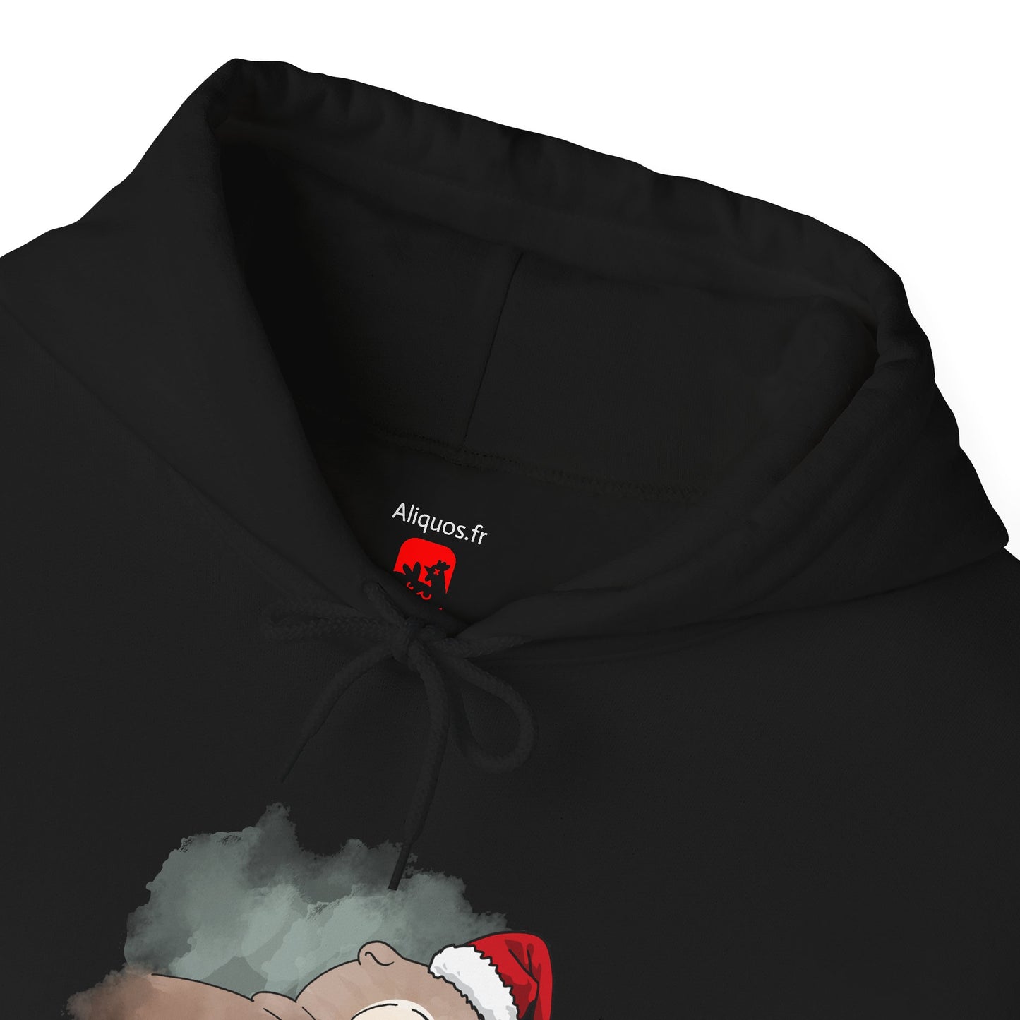 Sweat à capuche unisexe - Loutre de Noël 18 