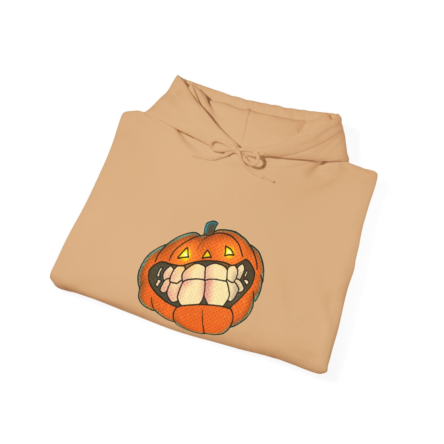 Sweat à capuche unisexe - Motif « citrouille souriante » 