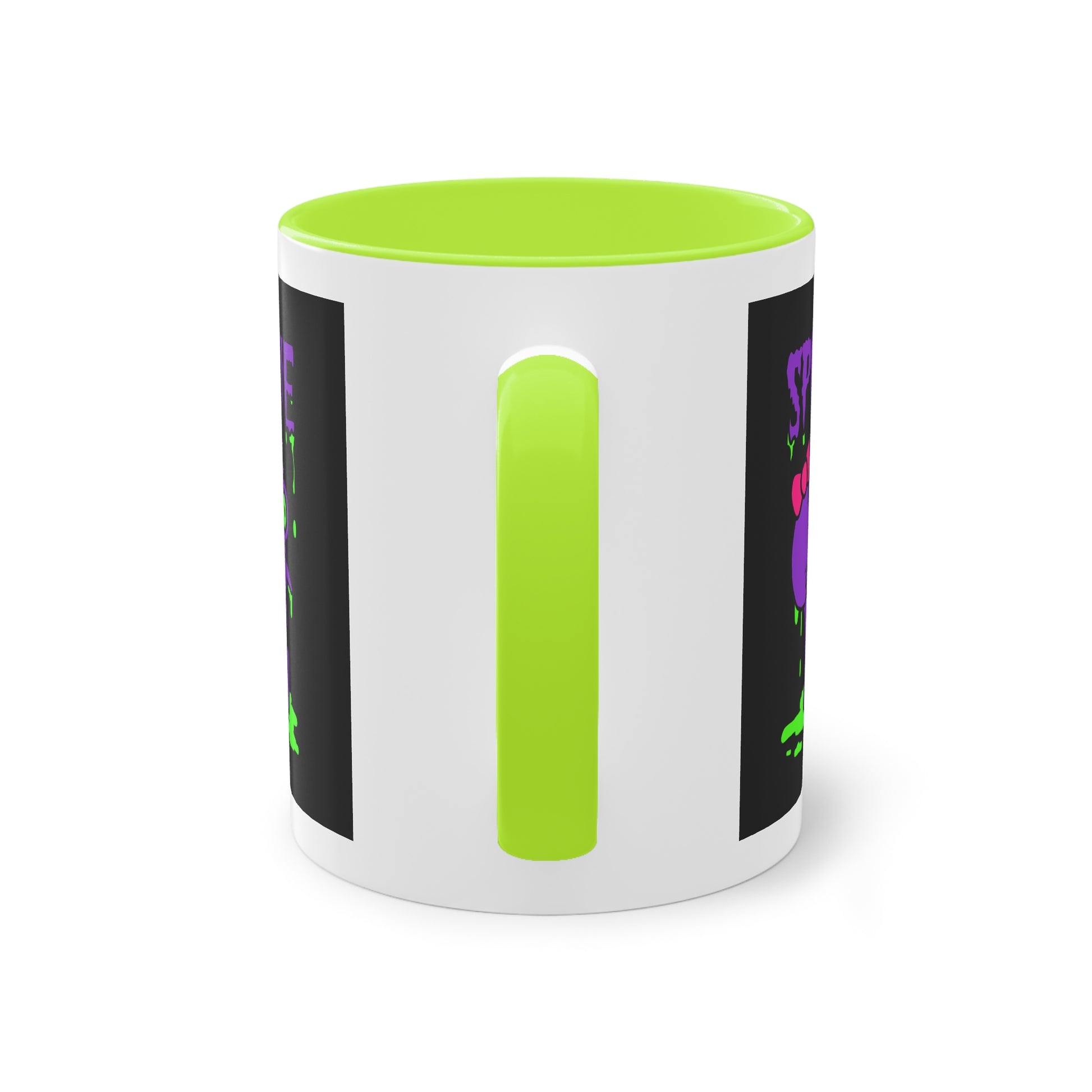 Two Tone Mug - Three-Eyed Skull 'Spookie' Design - ALIQUOS