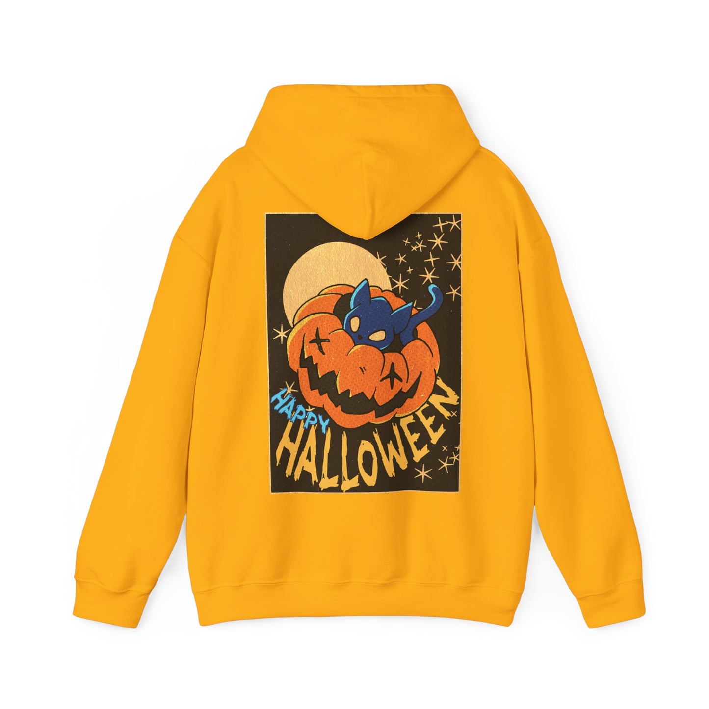 Sweat à capuche unisexe - Motif « Kitty Pumpkin » 