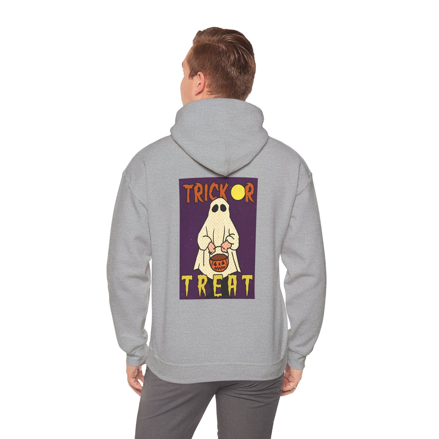 Sweat à capuche unisexe - Motif « Trick or Treat Ghost » 