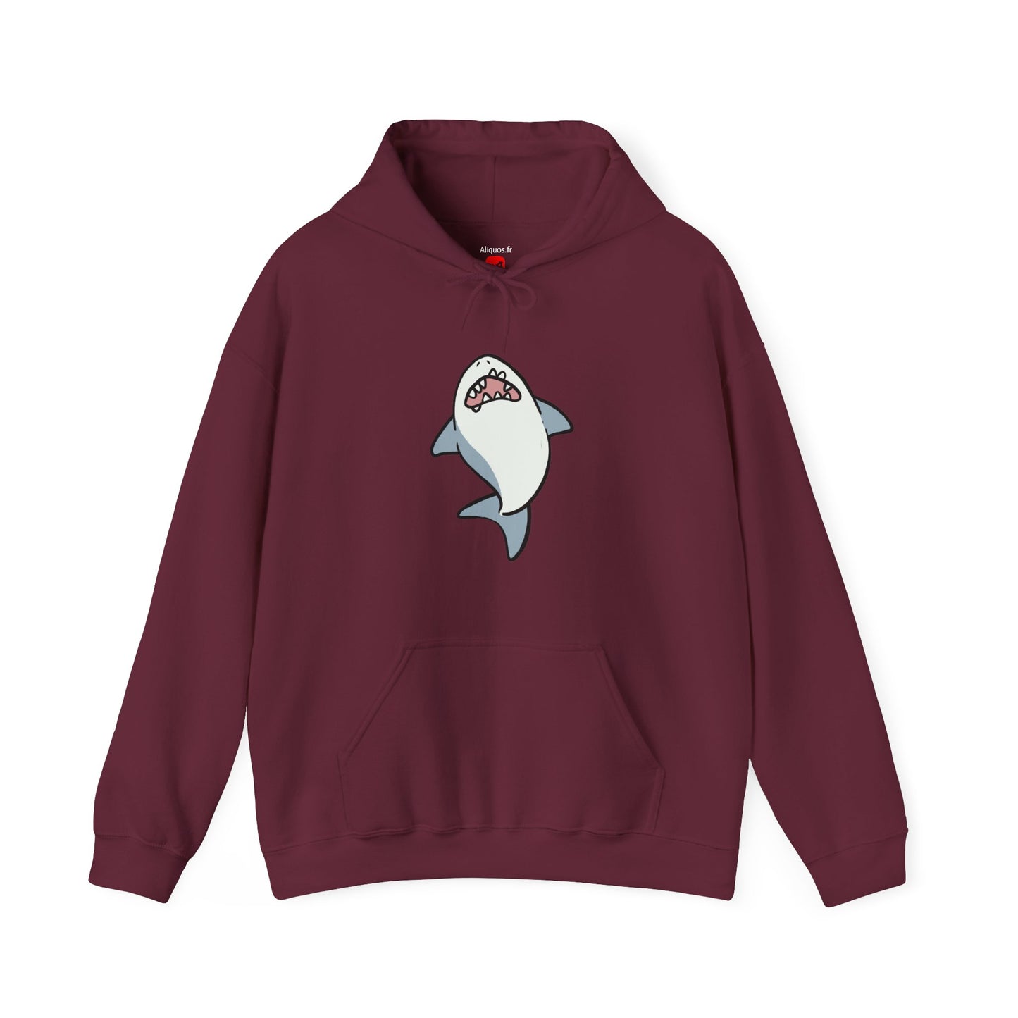Sweat à capuche unisexe - Requin hurlant - Aliquos 
