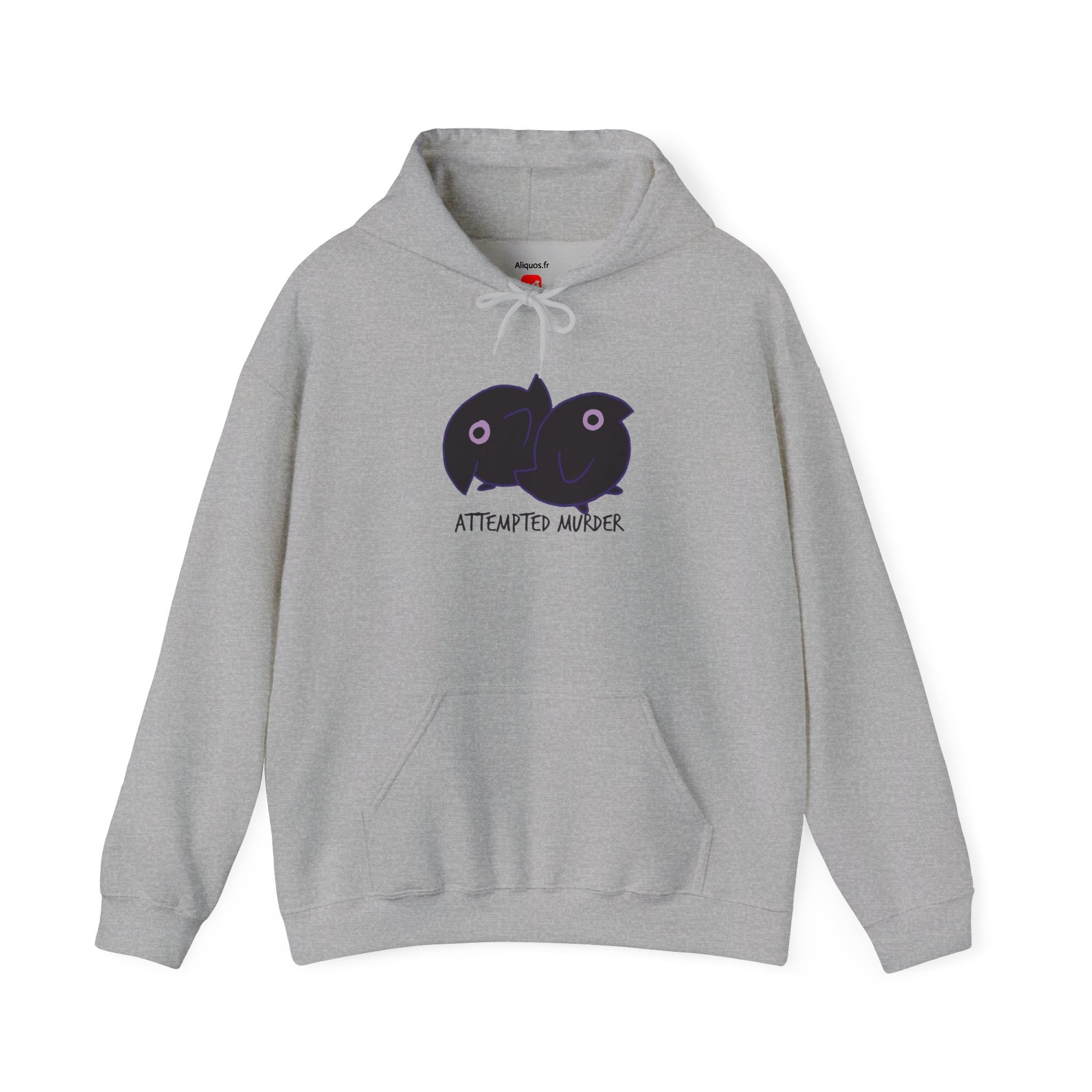 Unisex Hooded Sweatshirt -  Attempted Murder Design - ALIQUOS