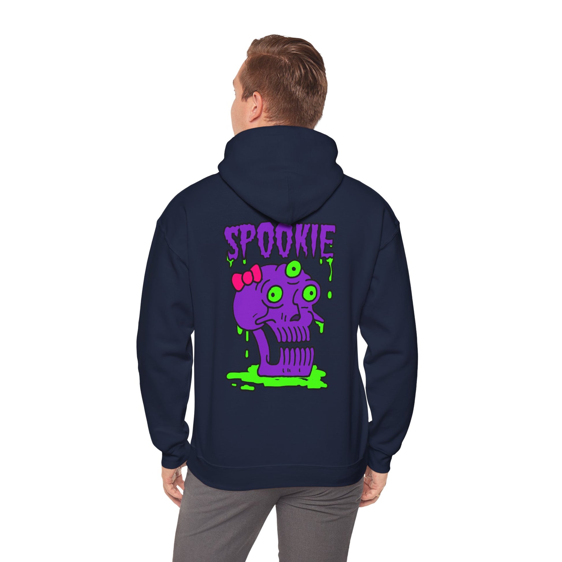 Unisex Hooded Sweatshirt -  Three-Eyed Skull 'Spookie' Design - ALIQUOS