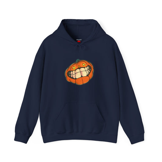 Sweat à capuche unisexe - Motif « citrouille souriante » 