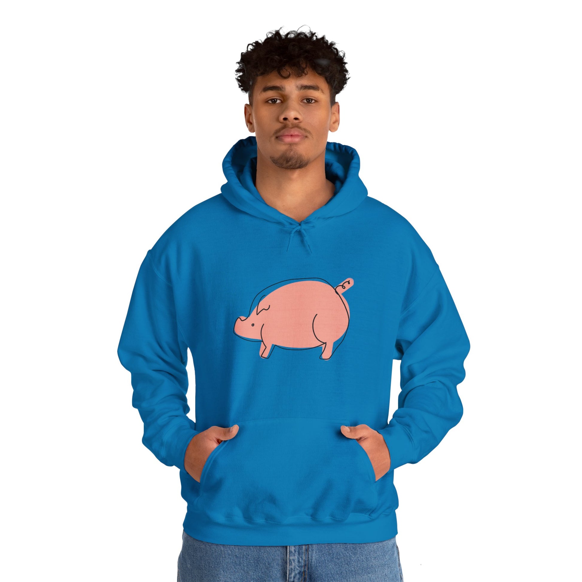 Chubby Piggy Unisex Hooded Sweatshirt - ALIQUOS