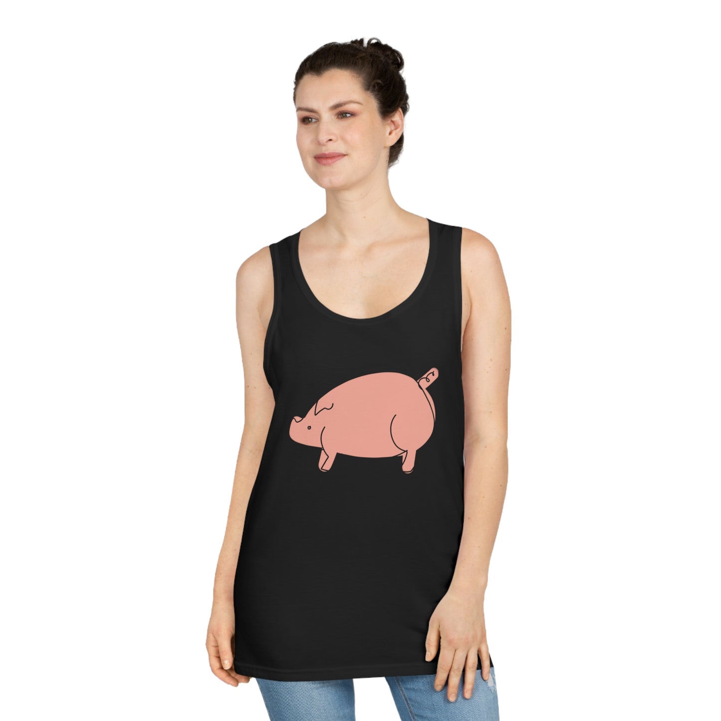 Chubby Piggy Unisex Softstyle Tank Top - ALIQUOS
