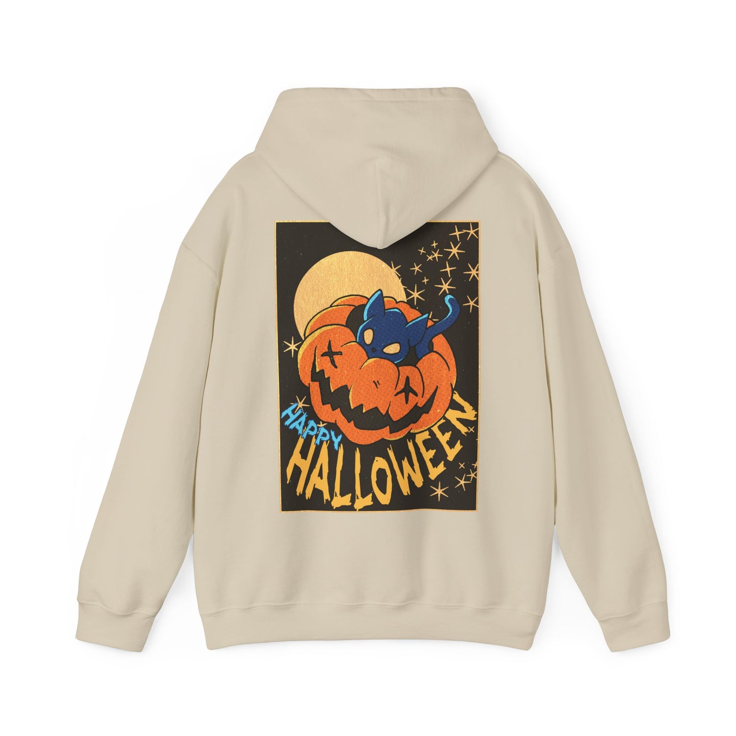 Sweat à capuche unisexe - Motif « Kitty Pumpkin » 