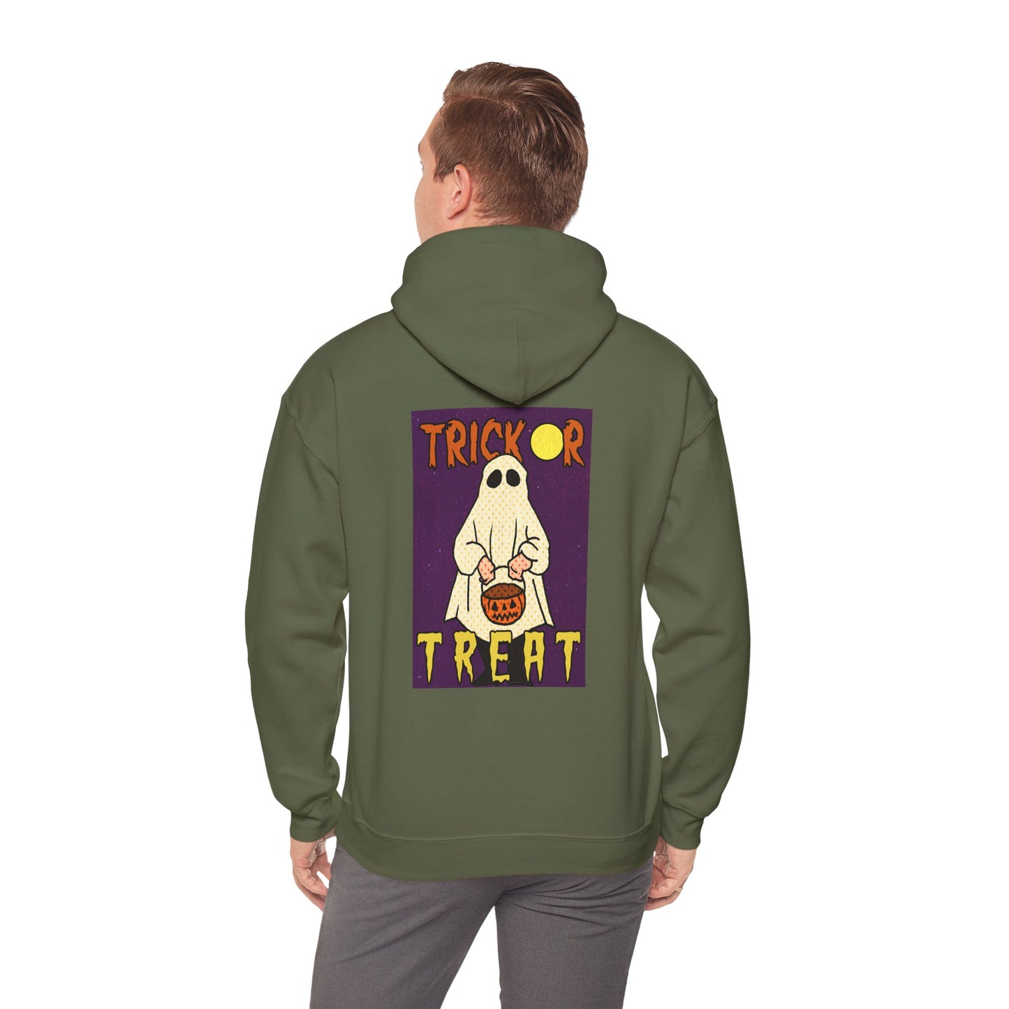 Sweat à capuche unisexe - Motif « Trick or Treat Ghost » 