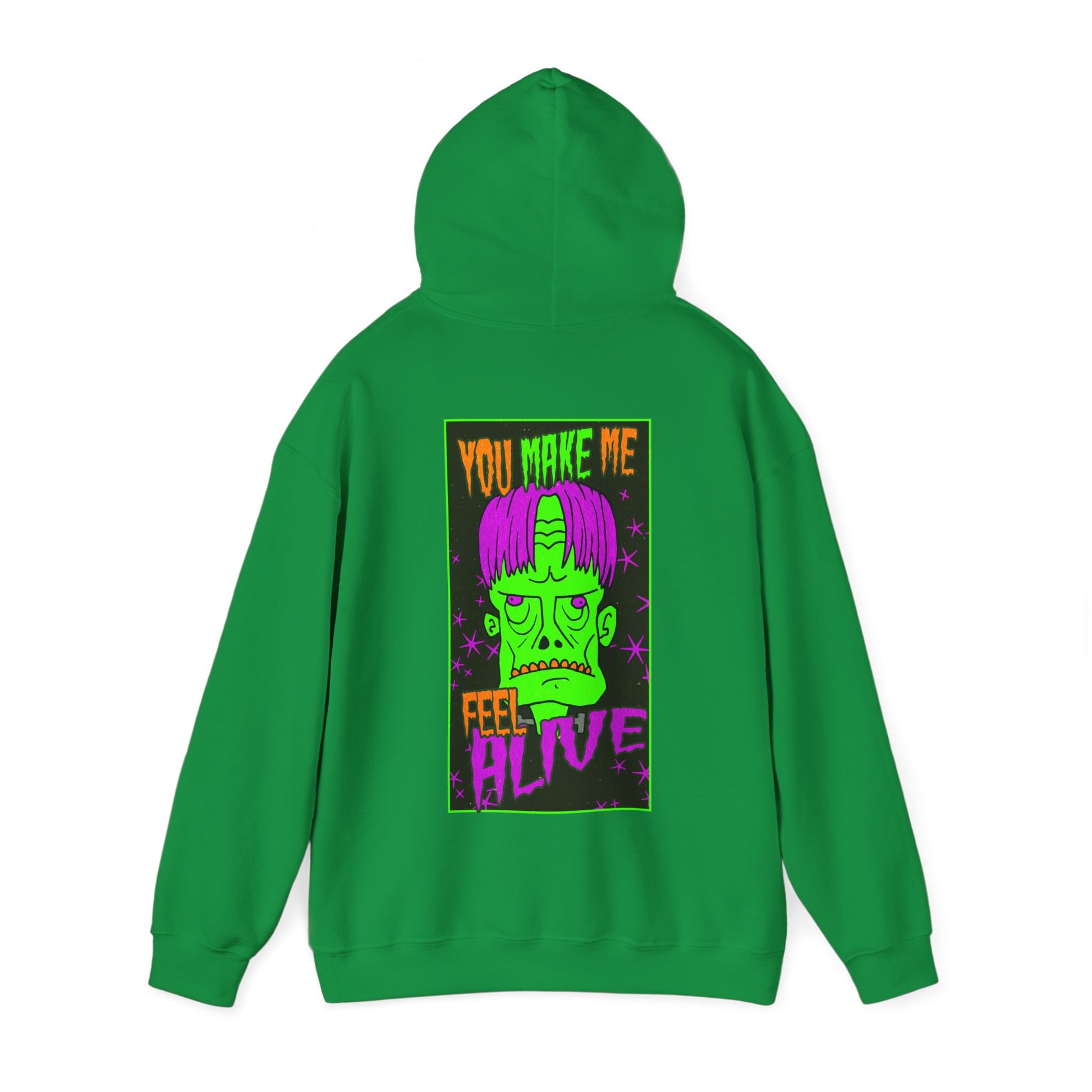 Unisex Hooded Sweatshirt - Frankenstein Monster Design - ALIQUOS
