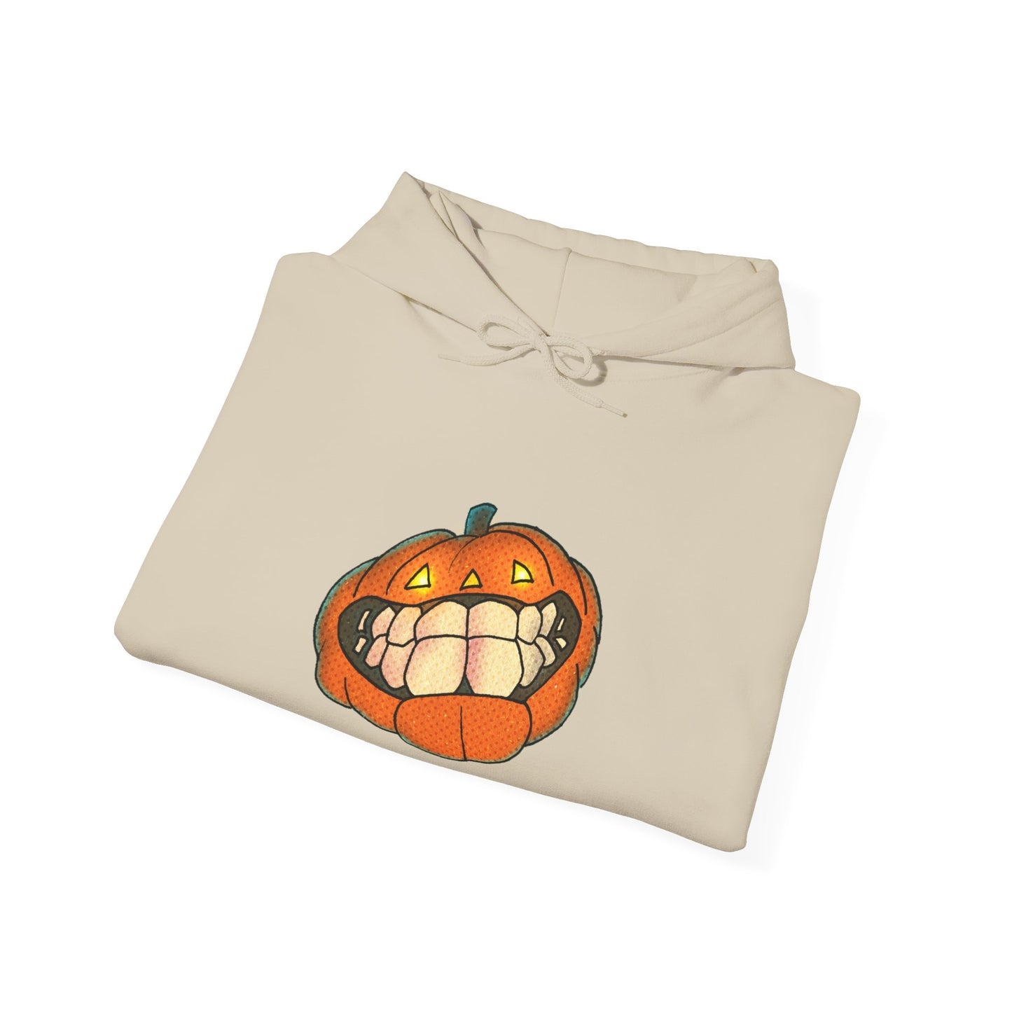 Sweat à capuche unisexe - Motif « citrouille souriante » 