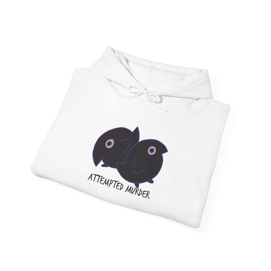 Unisex Hooded Sweatshirt -  Attempted Murder Design - ALIQUOS
