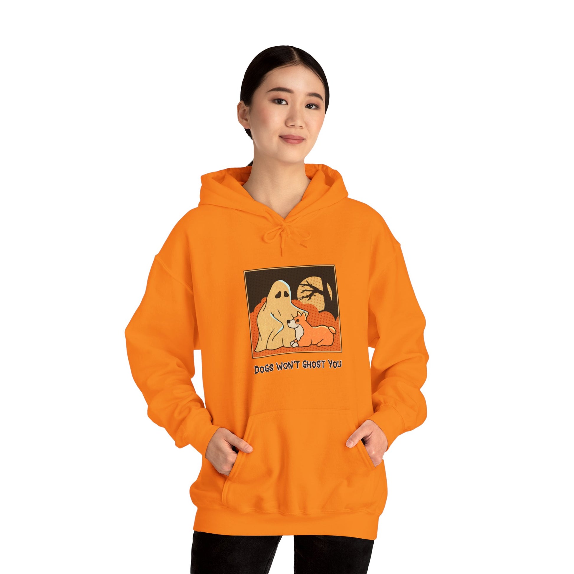 Unisex Hooded Sweatshirt -  'Dogs Won't Ghost You' - ALIQUOS