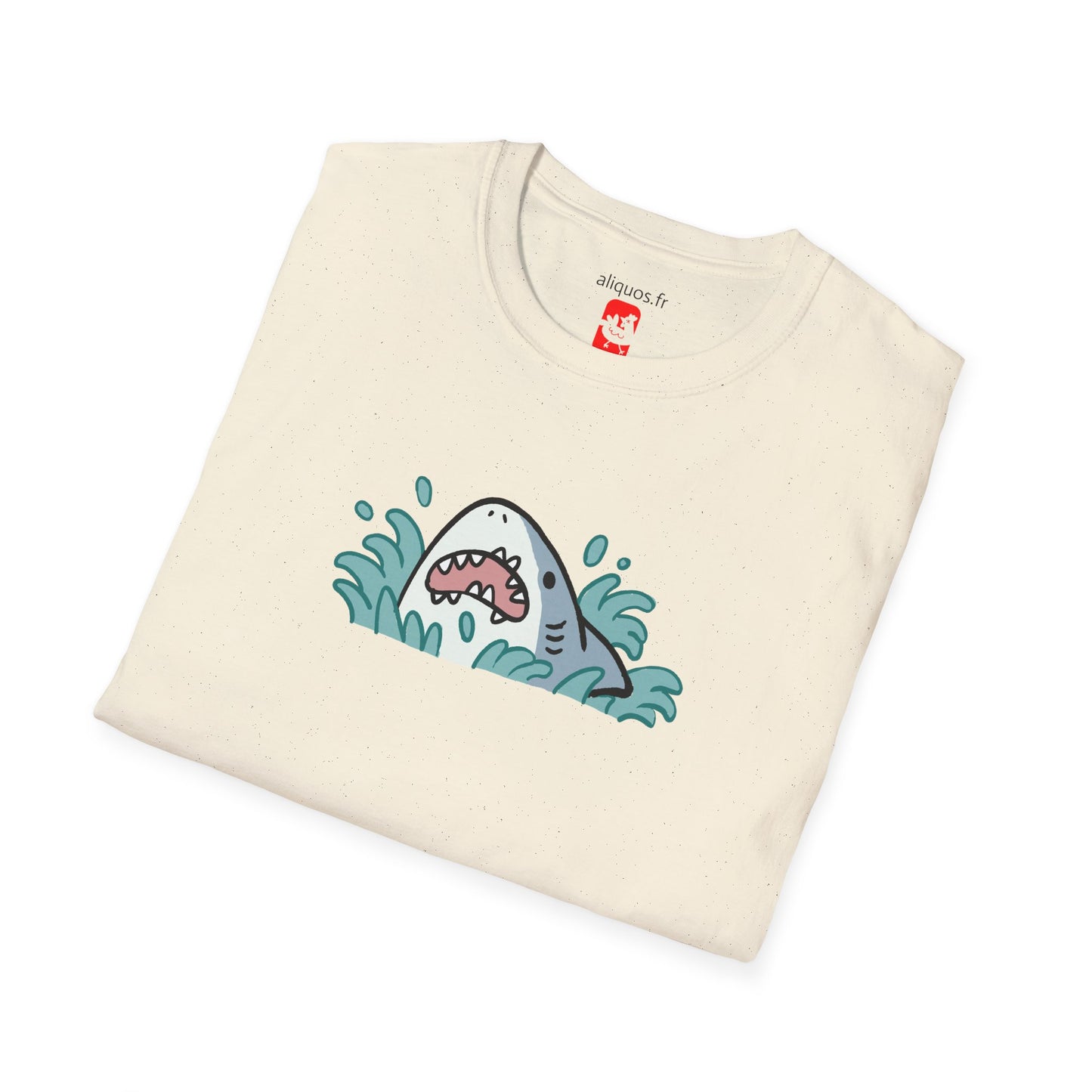 T-shirt unisexe - Surprise Shark - Aliquos 